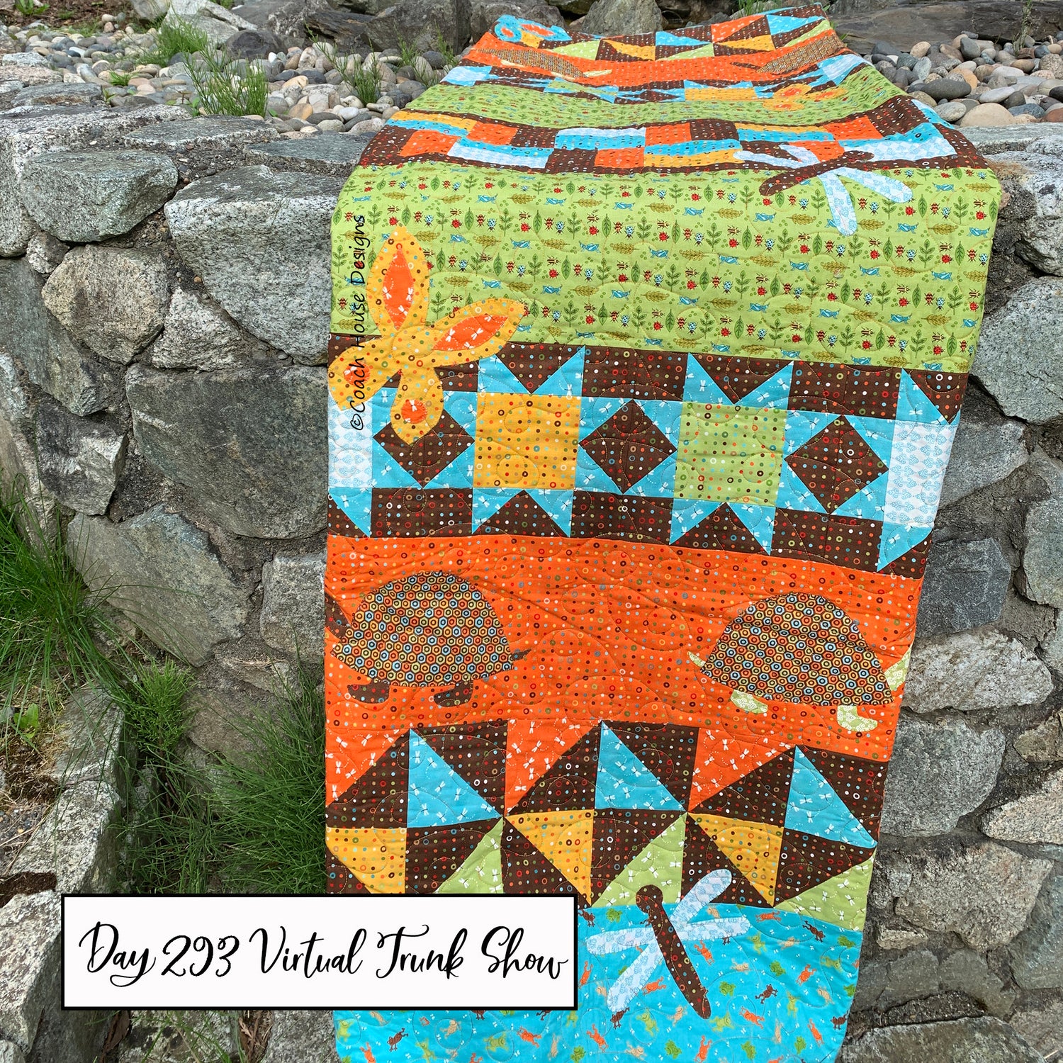 Day 293 of my Virtual Trunk Show - Turtles in the Meadow