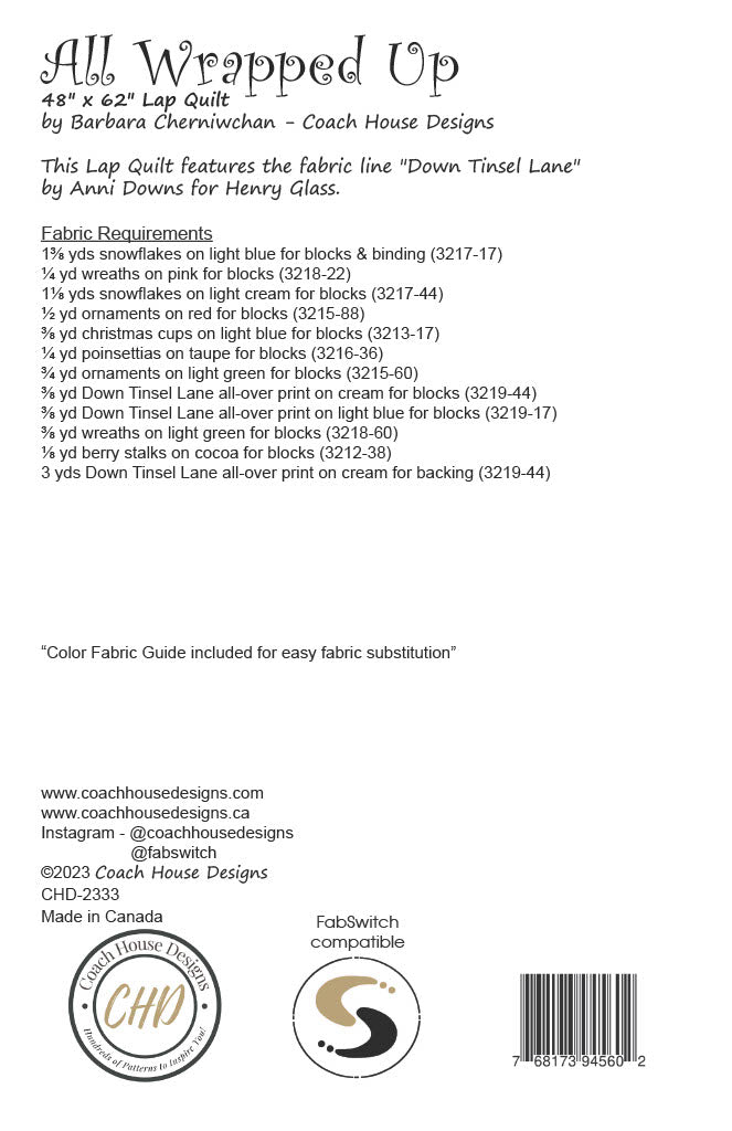 All Wrapped Up Downloadable PDF Quilt Pattern