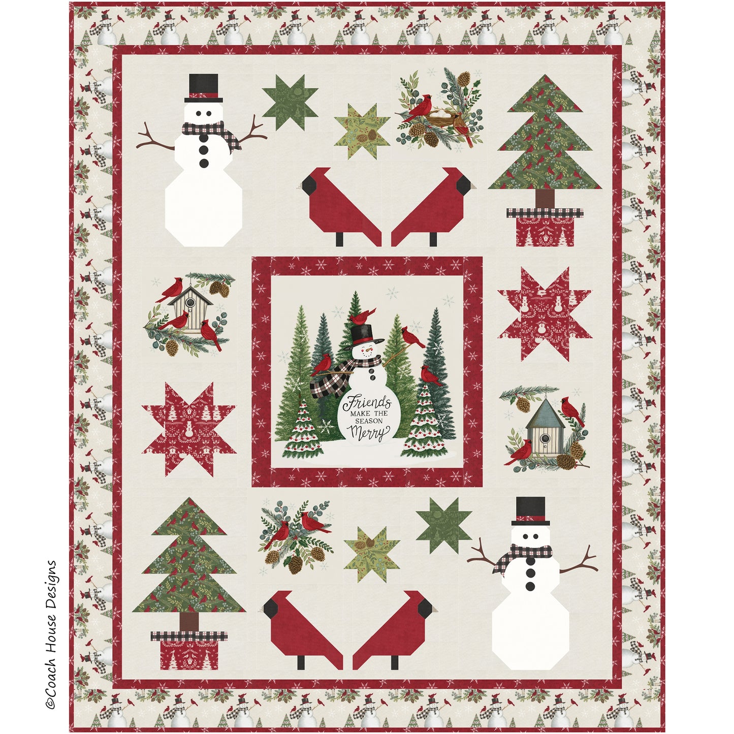 Among Friends Downloadable PDF Quilt Pattern