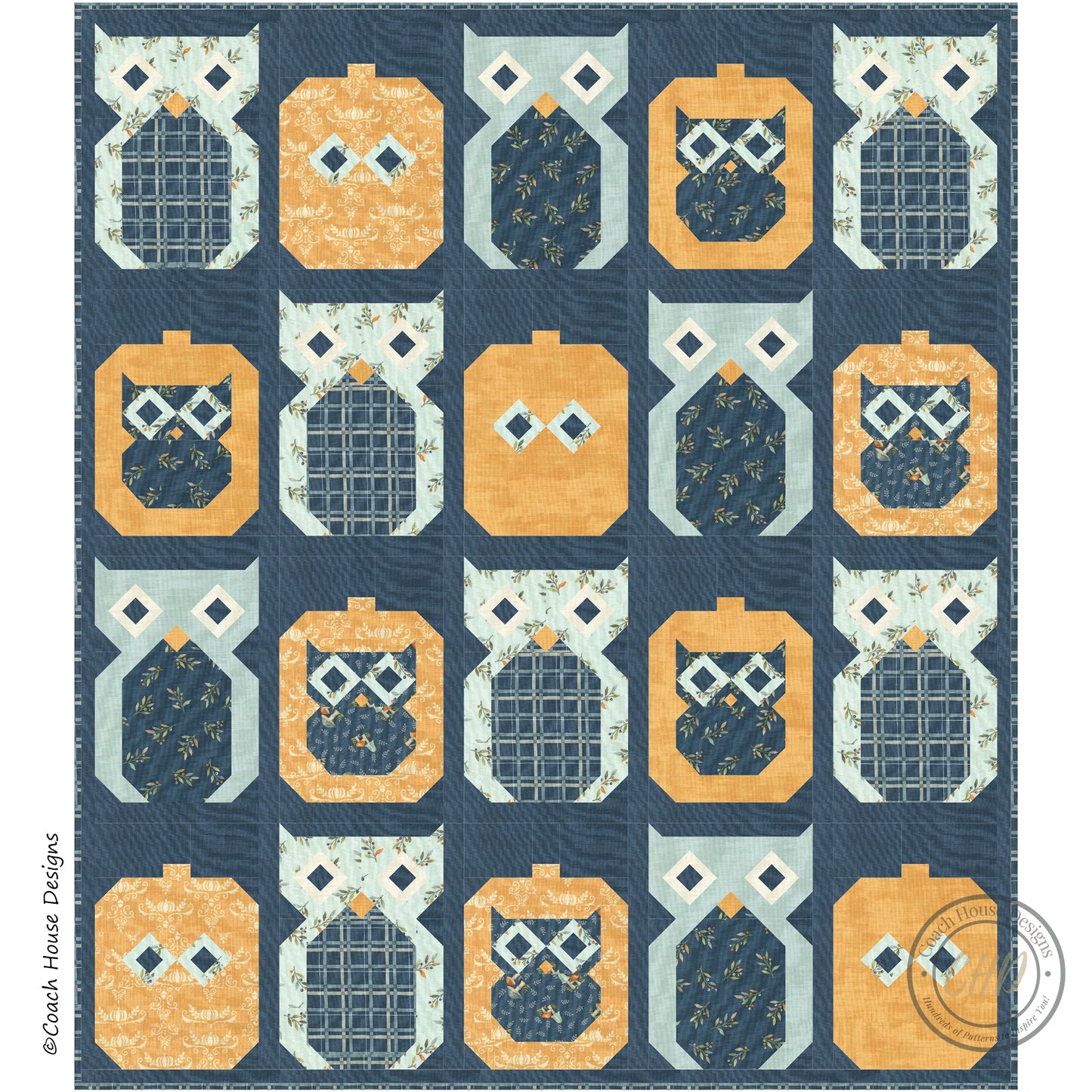 Autumn Owls Downloadable PDF Quilt Pattern