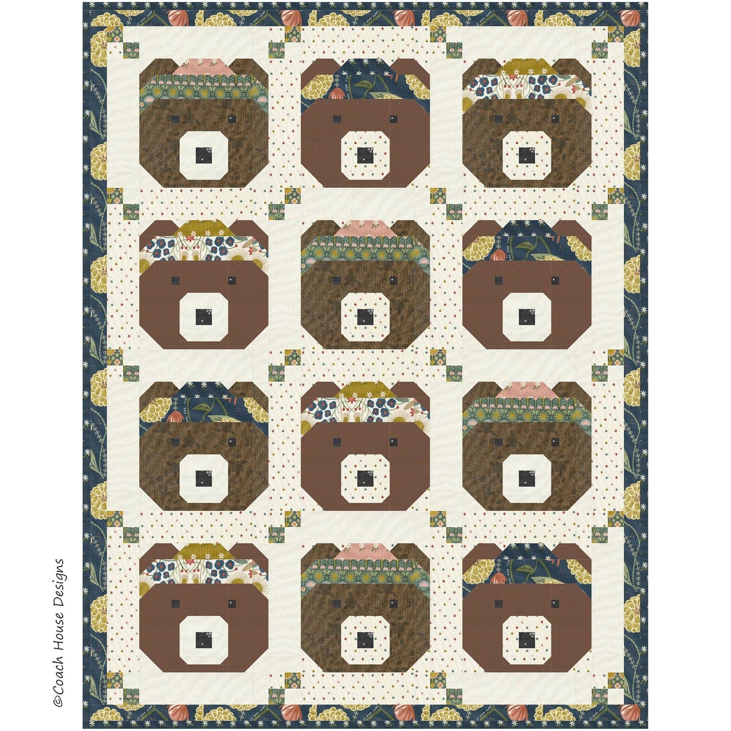 Baby Bear Downloadable PDF Quilt Pattern