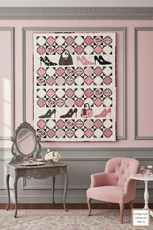 Barbie Style Downloadable PDF Quilt Pattern