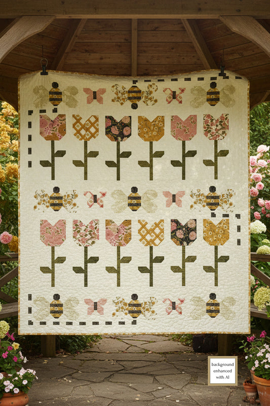 Bees at Work Downloadable PDF Quilt Pattern (Pre-Order)