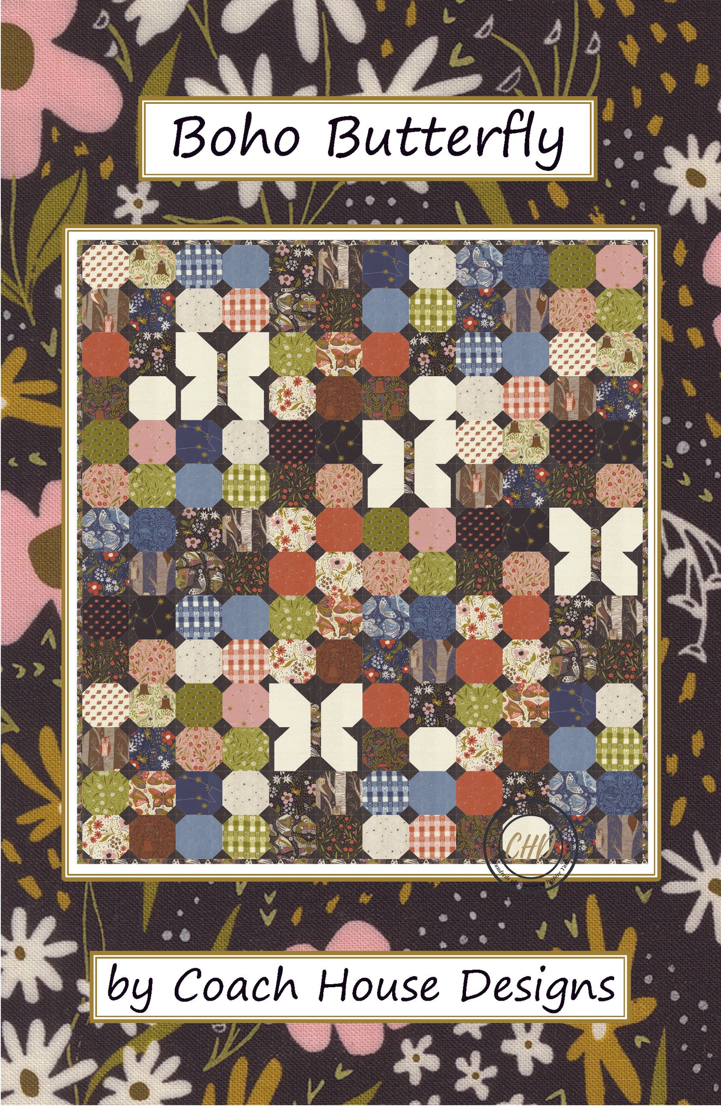 Boho Butterfly Downloadable PDF Quilt Pattern