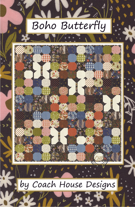 Boho Butterfly Downloadable PDF Quilt Pattern