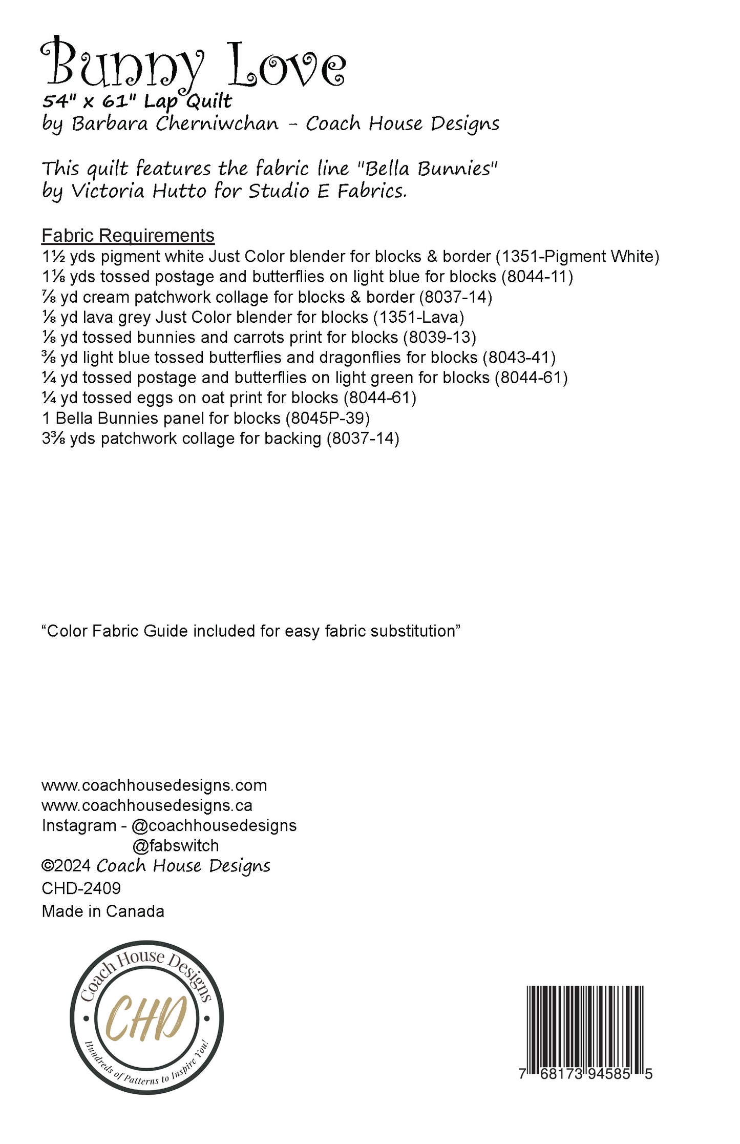 Bunny Love Quilt Pattern