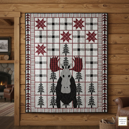 Canada Moose Downloadable PDF Quilt Pattern