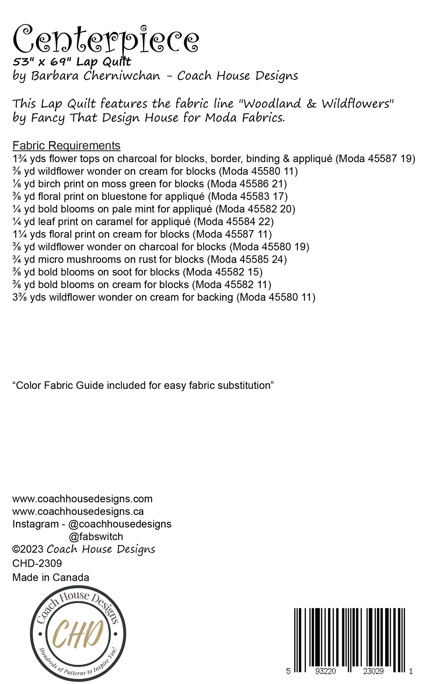 Centerpiece Quilt Pattern