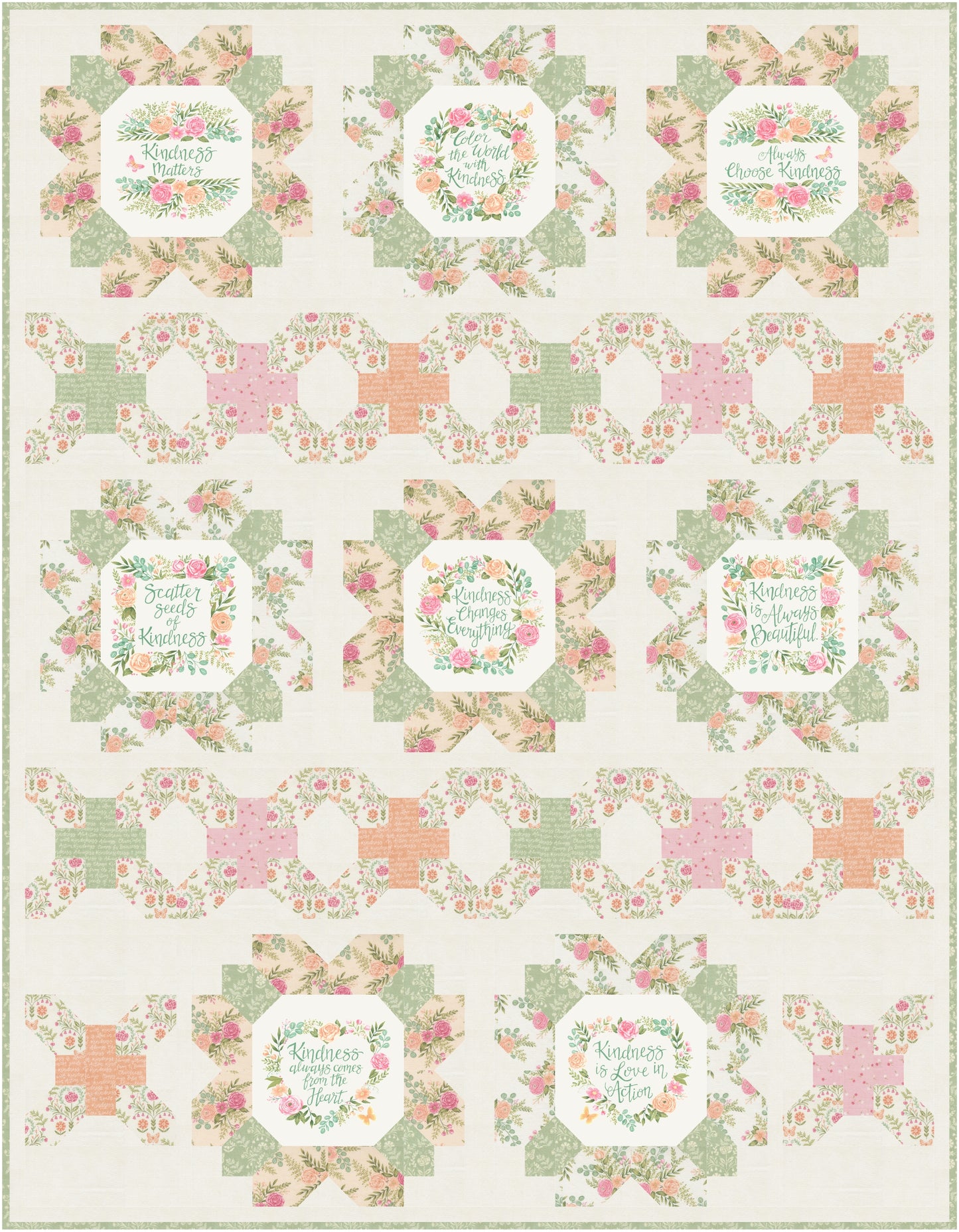 Choose Kindness Downloadable PDF Quilt Pattern (Pre-Order)