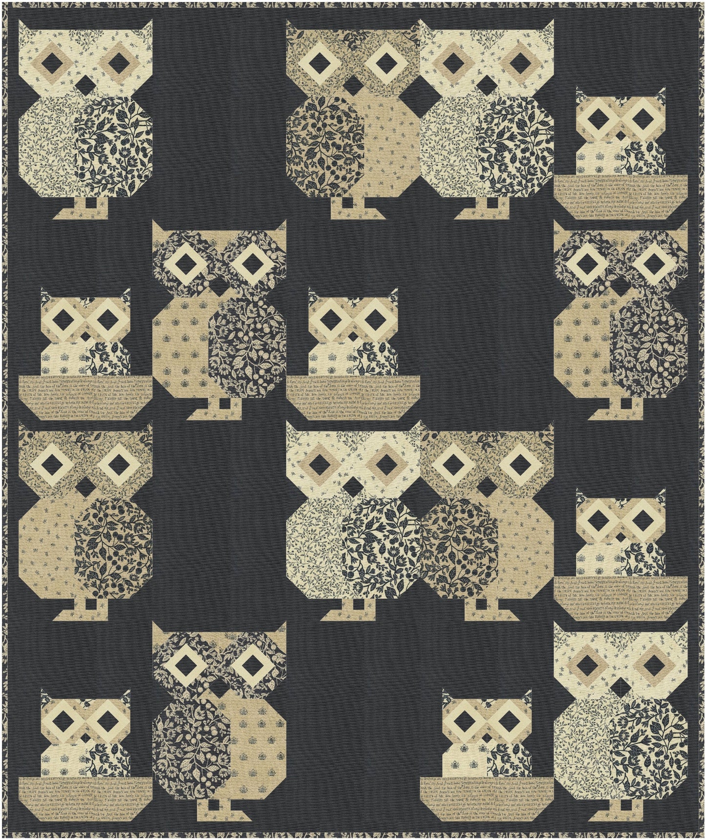 Feeling Owly Downloadable PDF Quilt Pattern