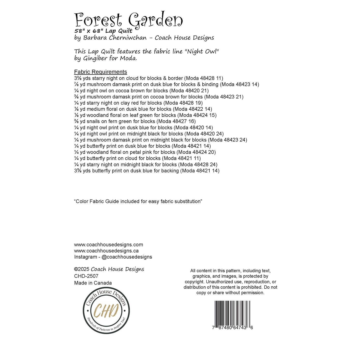 Forest Garden Downloadable PDF Quilt Pattern