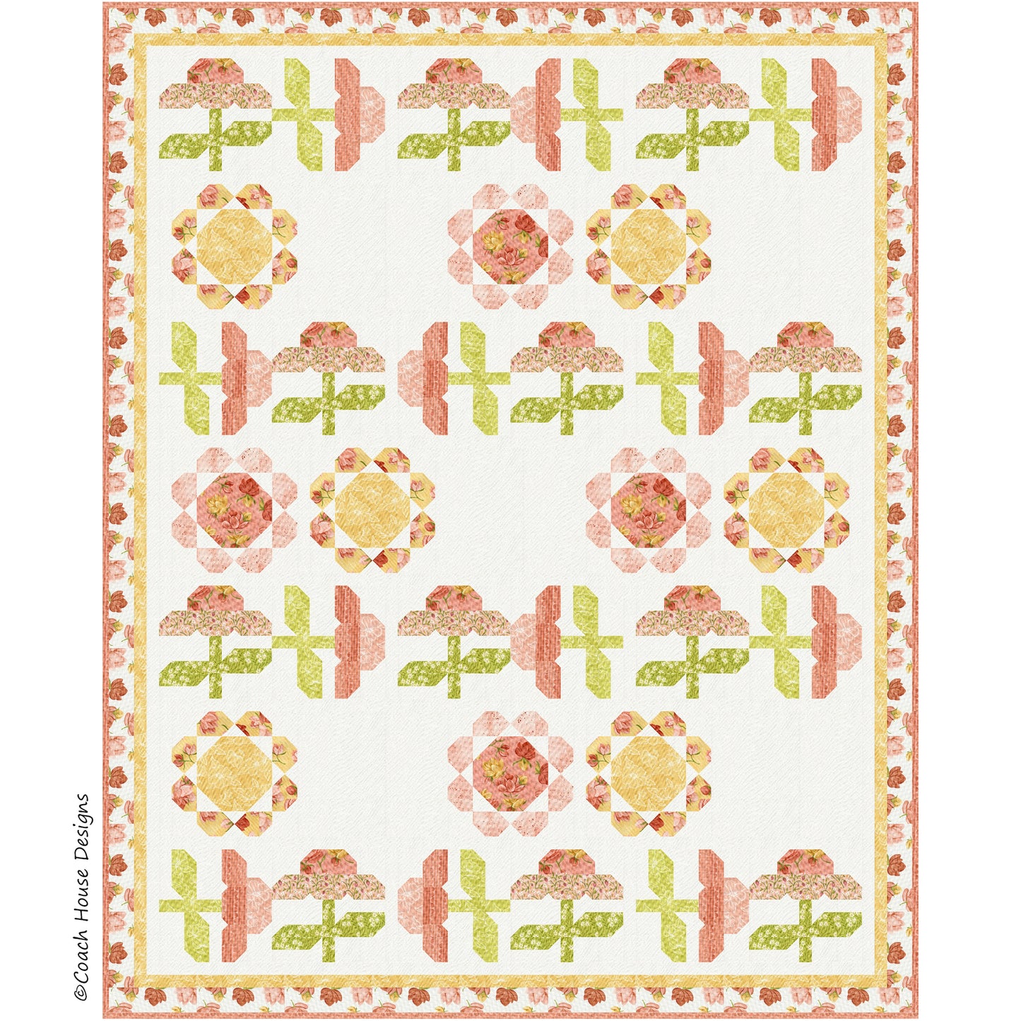 Golden Hour Garden Quilt Pattern