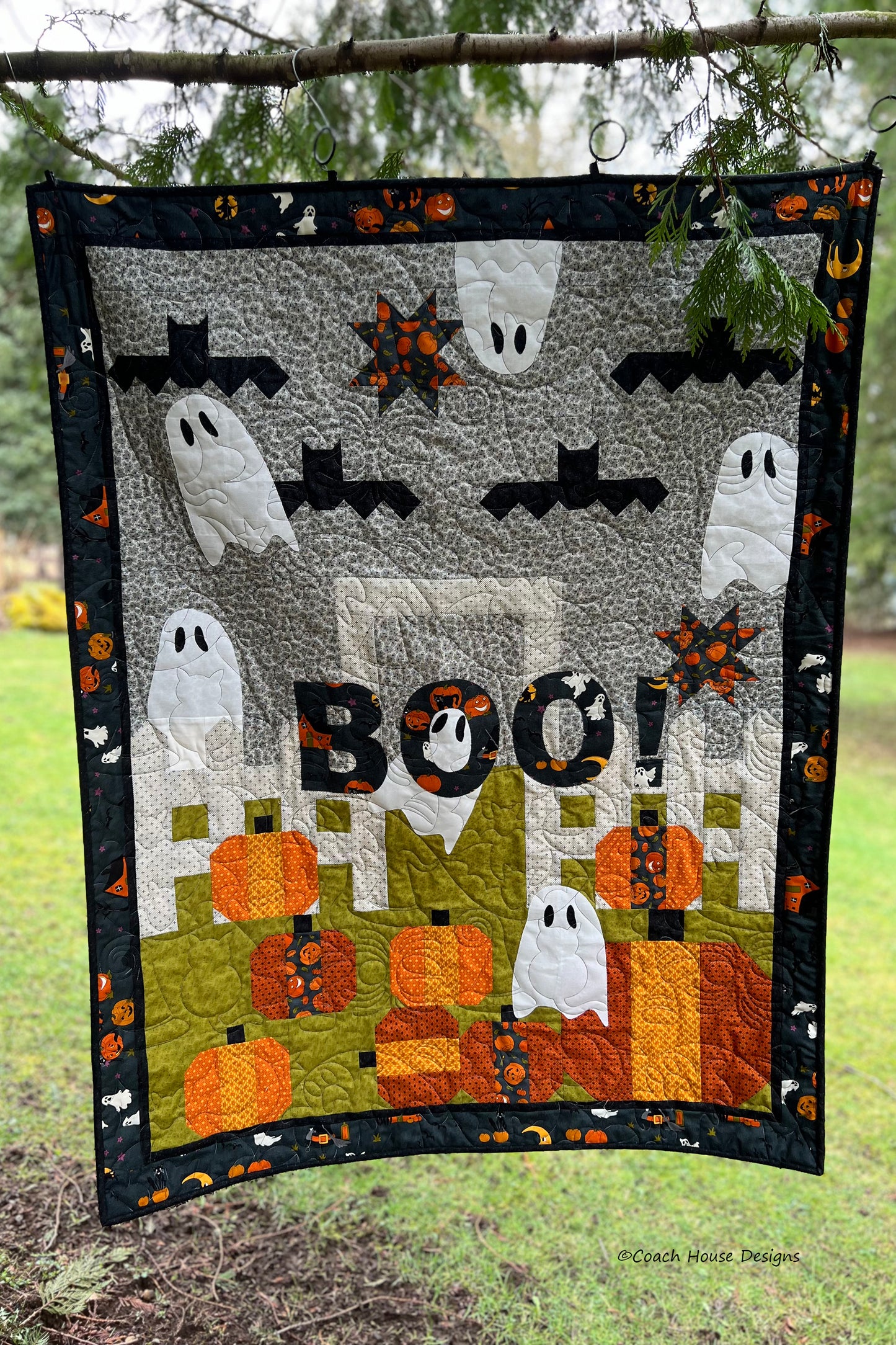 Halloween is Coming! Downloadable PDF Quilt Pattern