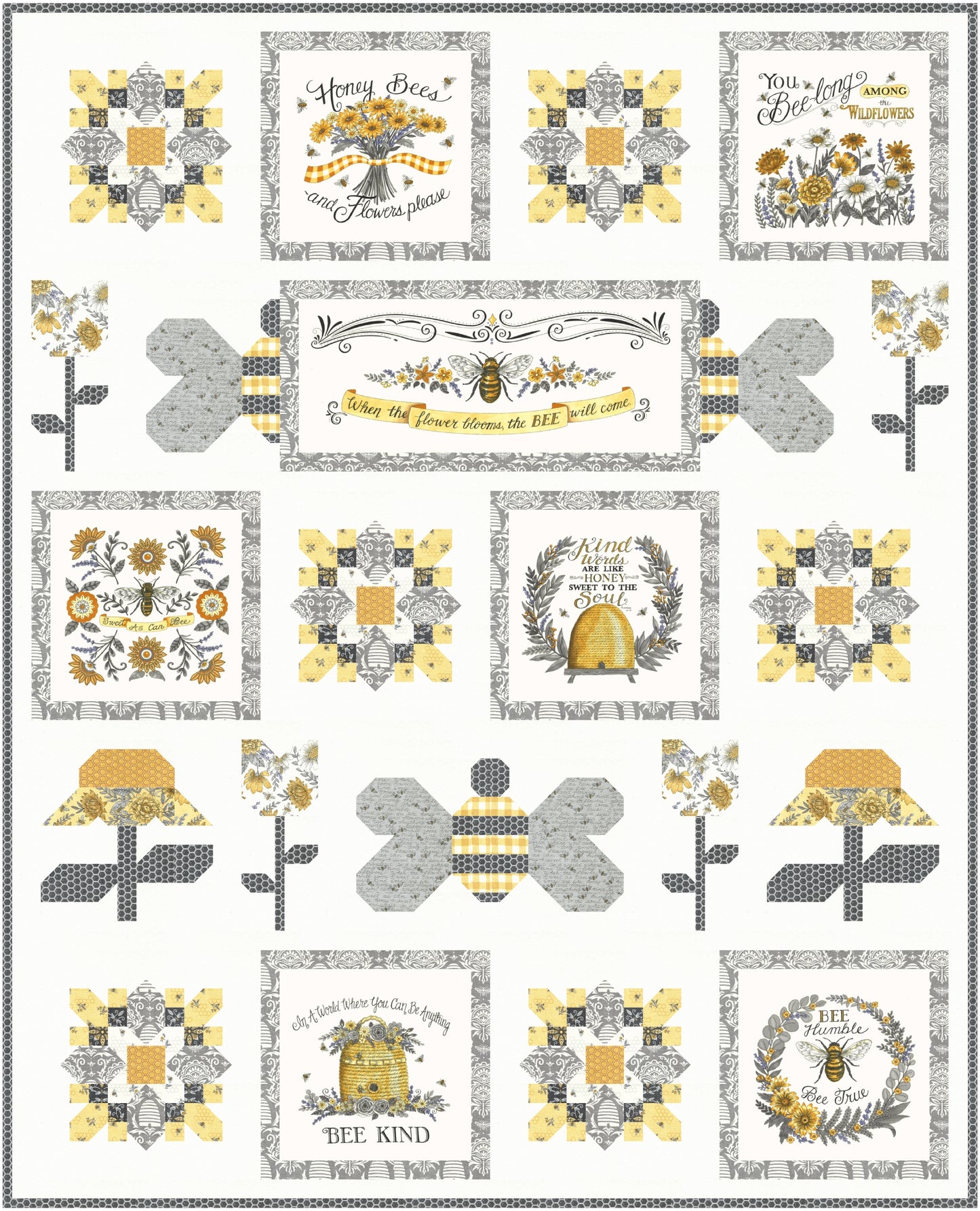 Honey to the Soul Downloadable PDF Quilt Pattern
