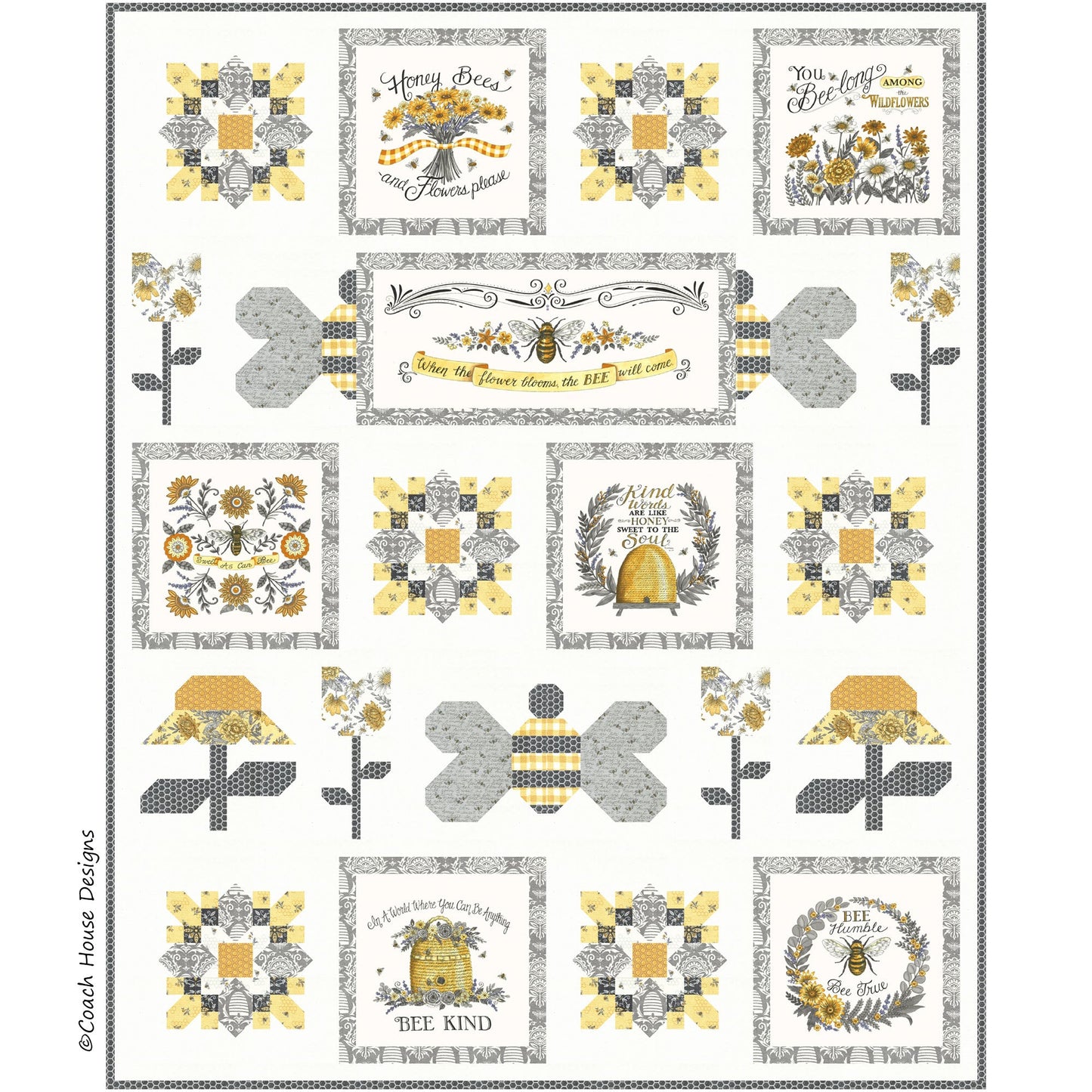 Honey to the Soul Downloadable PDF Quilt Pattern