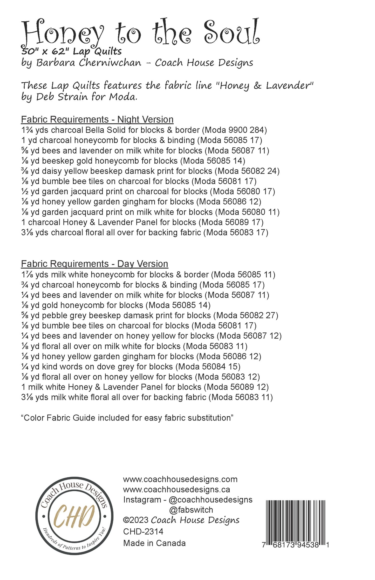 Honey to the Soul Downloadable PDF Quilt Pattern