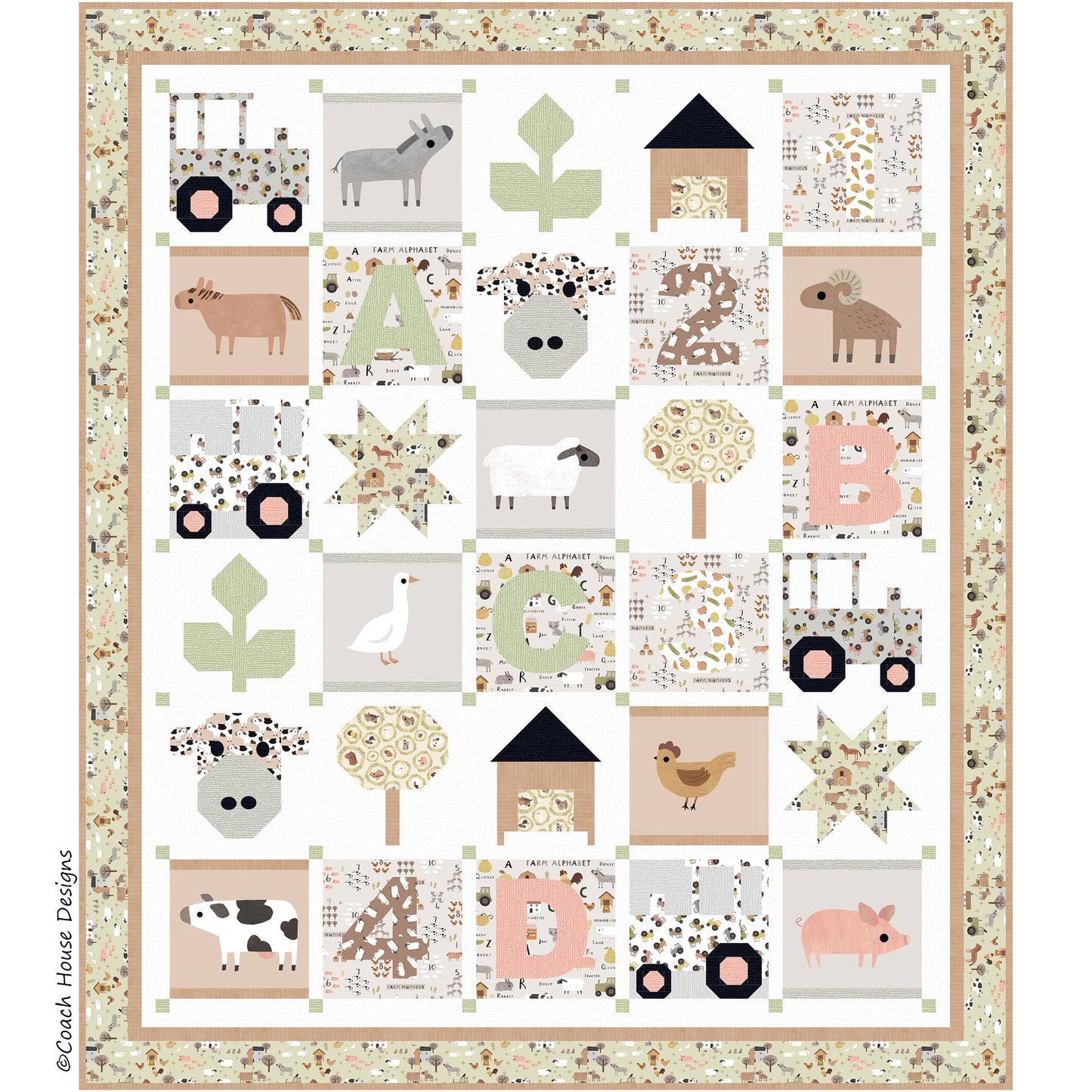 I Wanna Be a Farmer Downloadable PDF Quilt Pattern