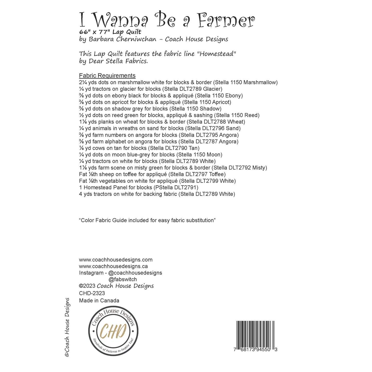 I Wanna Be a Farmer Quilt Pattern