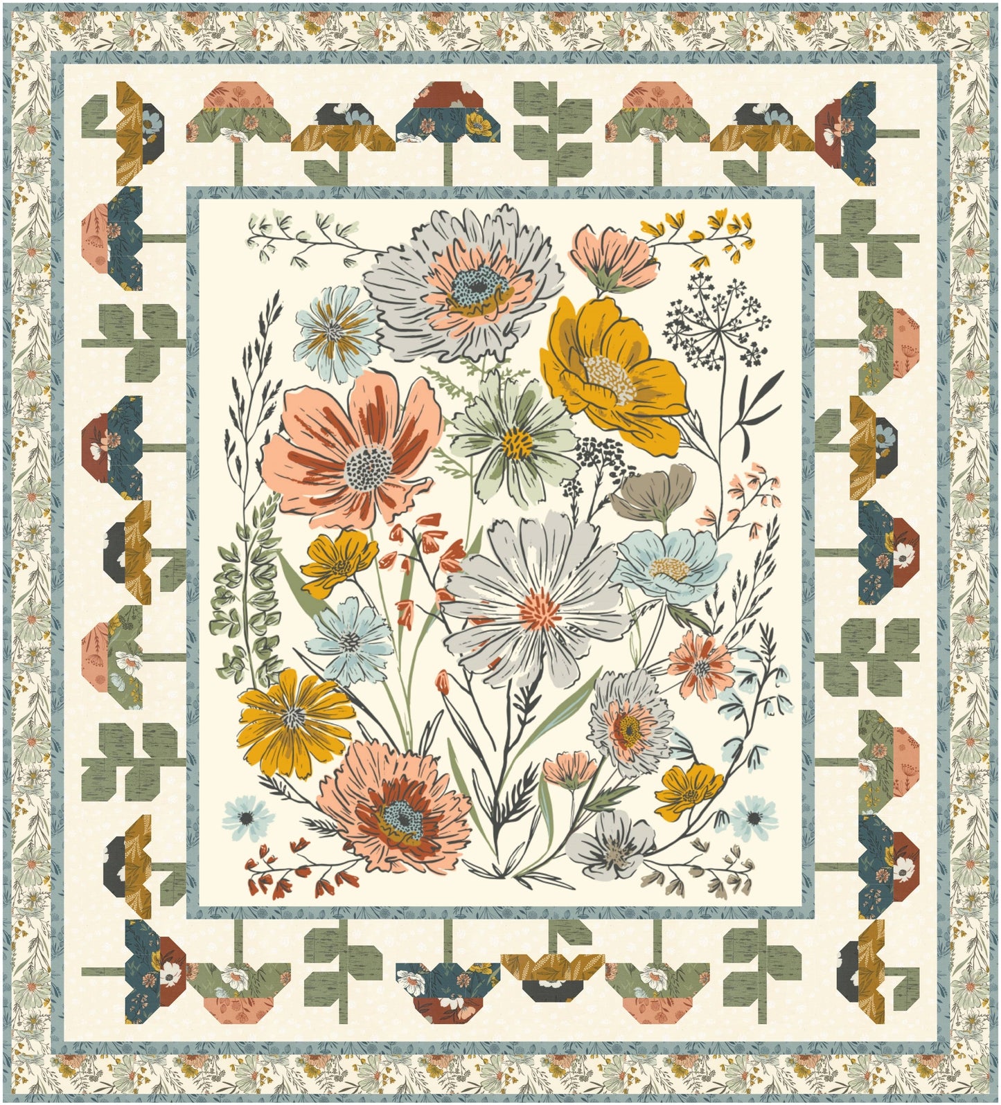 Indoor Garden Downloadable PDF Quilt Pattern