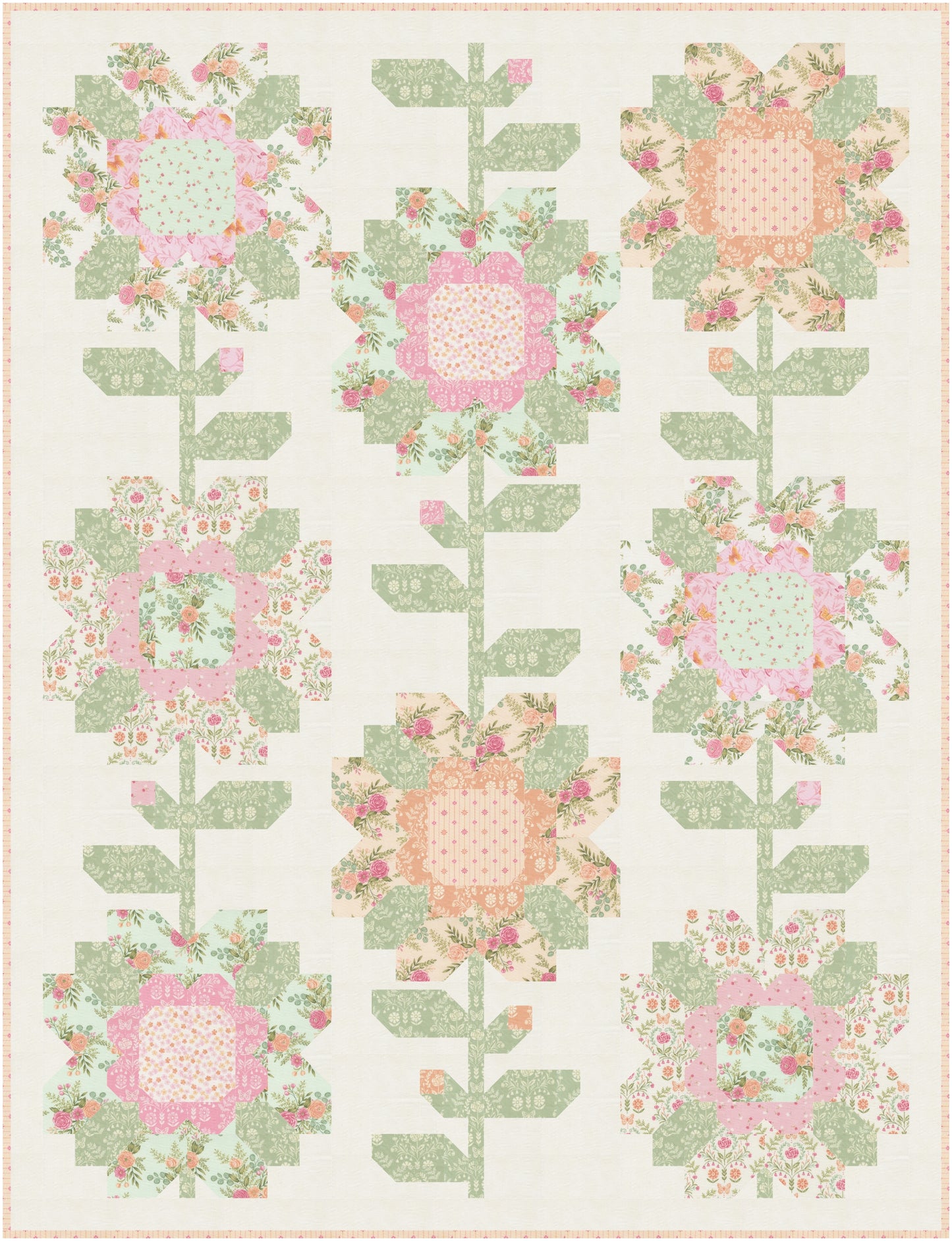 Kindness Blooms Downloadable PDF Quilt Pattern
