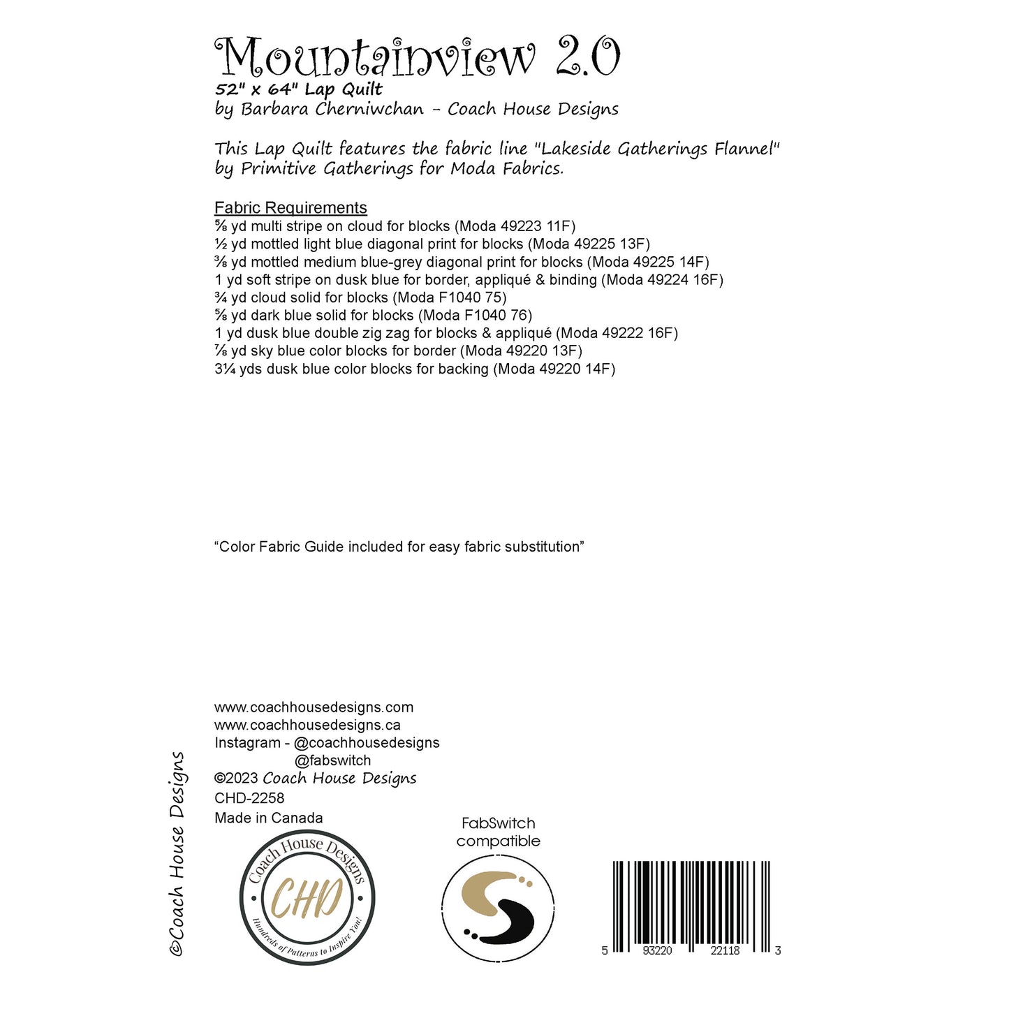 Mountain View 2.0 Downloadable PDF Quilt Pattern