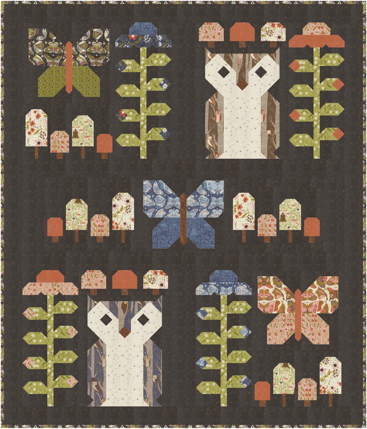 Garden Owls Quilt Pattern