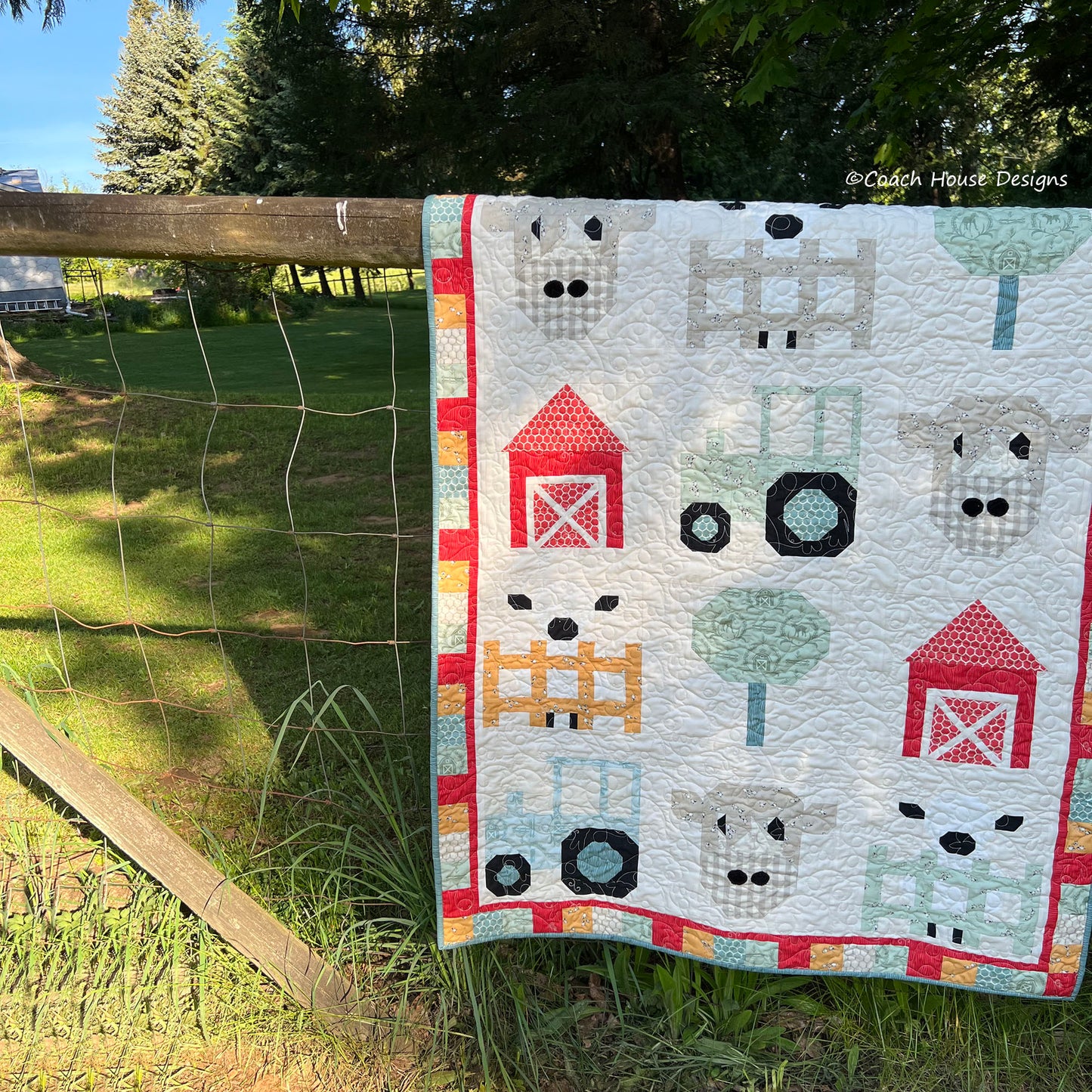 On the Farm Downloadable PDF Quilt Pattern