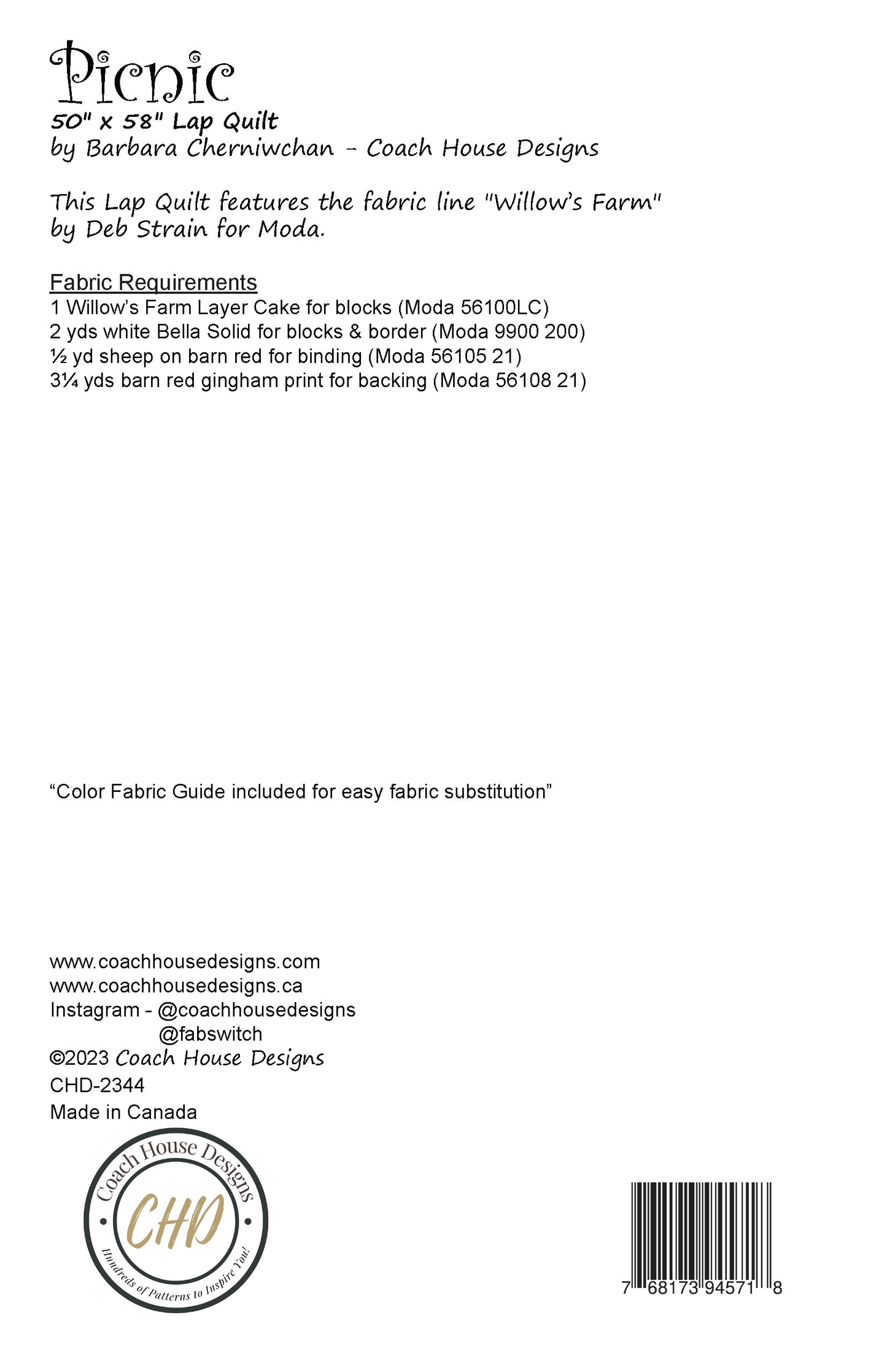 Picnic Quilt Pattern