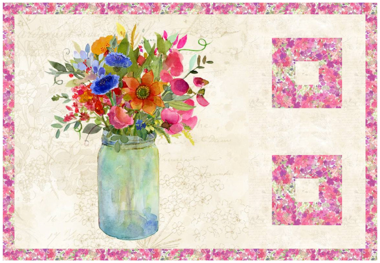 Flowers for Your Table Downloadable PDF Quilt Pattern