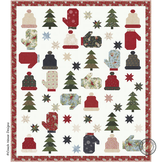 Playing in the Snow Downloadable PDF Quilt Pattern (Pre-Order)