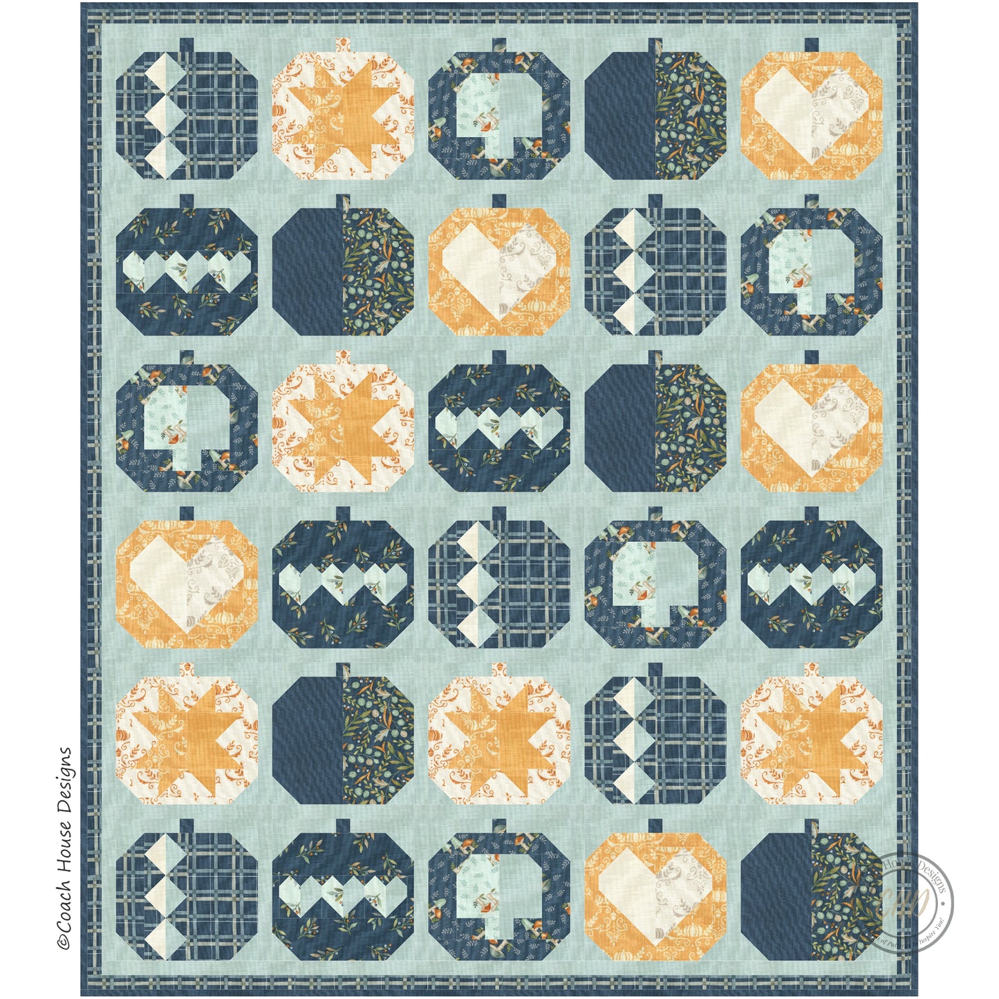 Pumpkin Parade Downloadable PDF Quilt Pattern