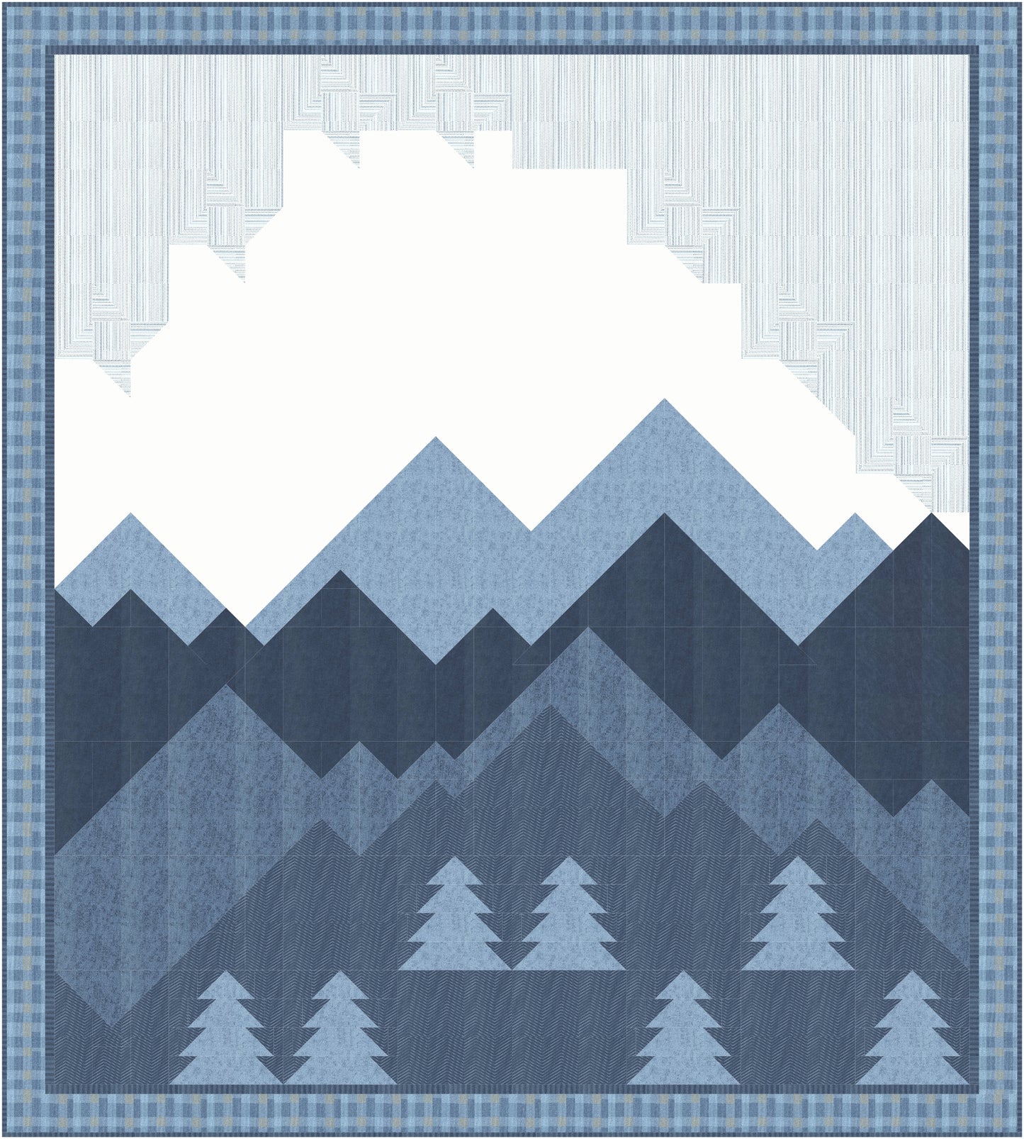 Rocky Mountainview Downloadable PDF Queen Size Quilt Pattern