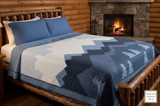 Rocky Mountainview Downloadable PDF Queen Size Quilt Pattern