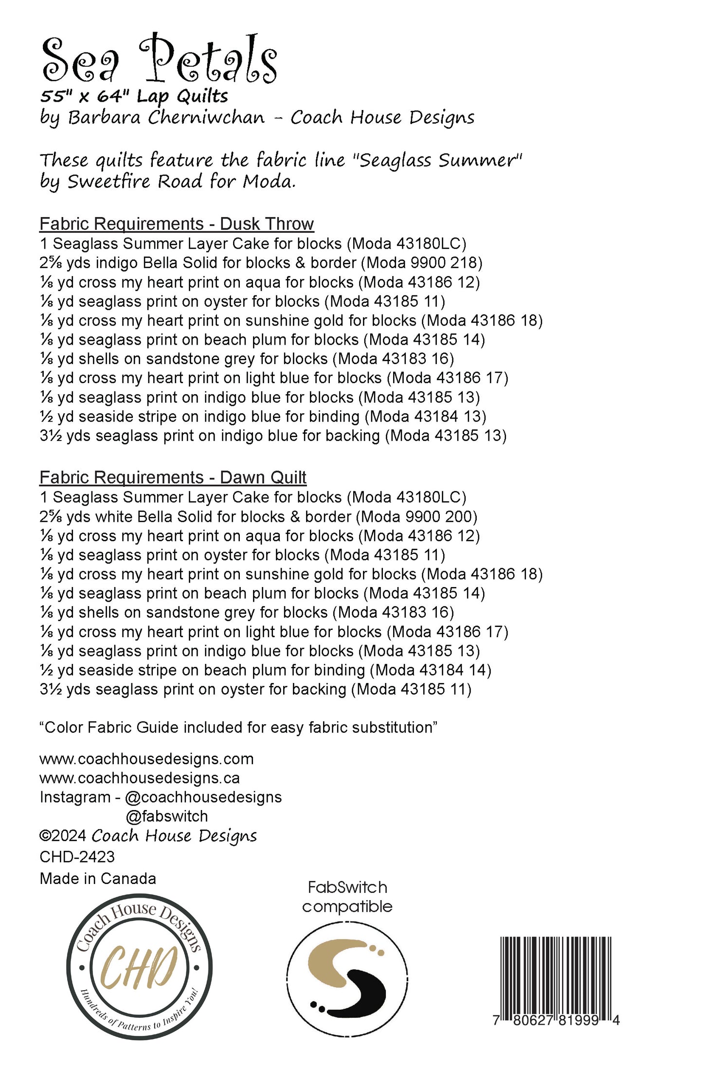 Sea Petals Quilt Pattern