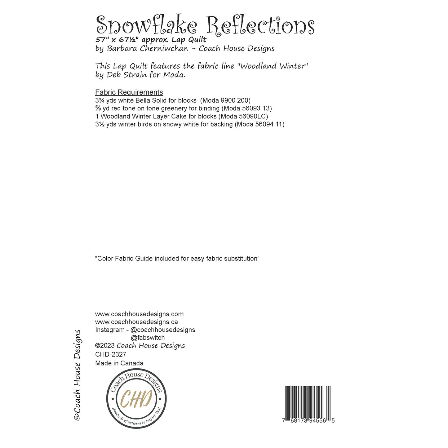 Snowflake Reflections Downloadable PDF Quilt Pattern