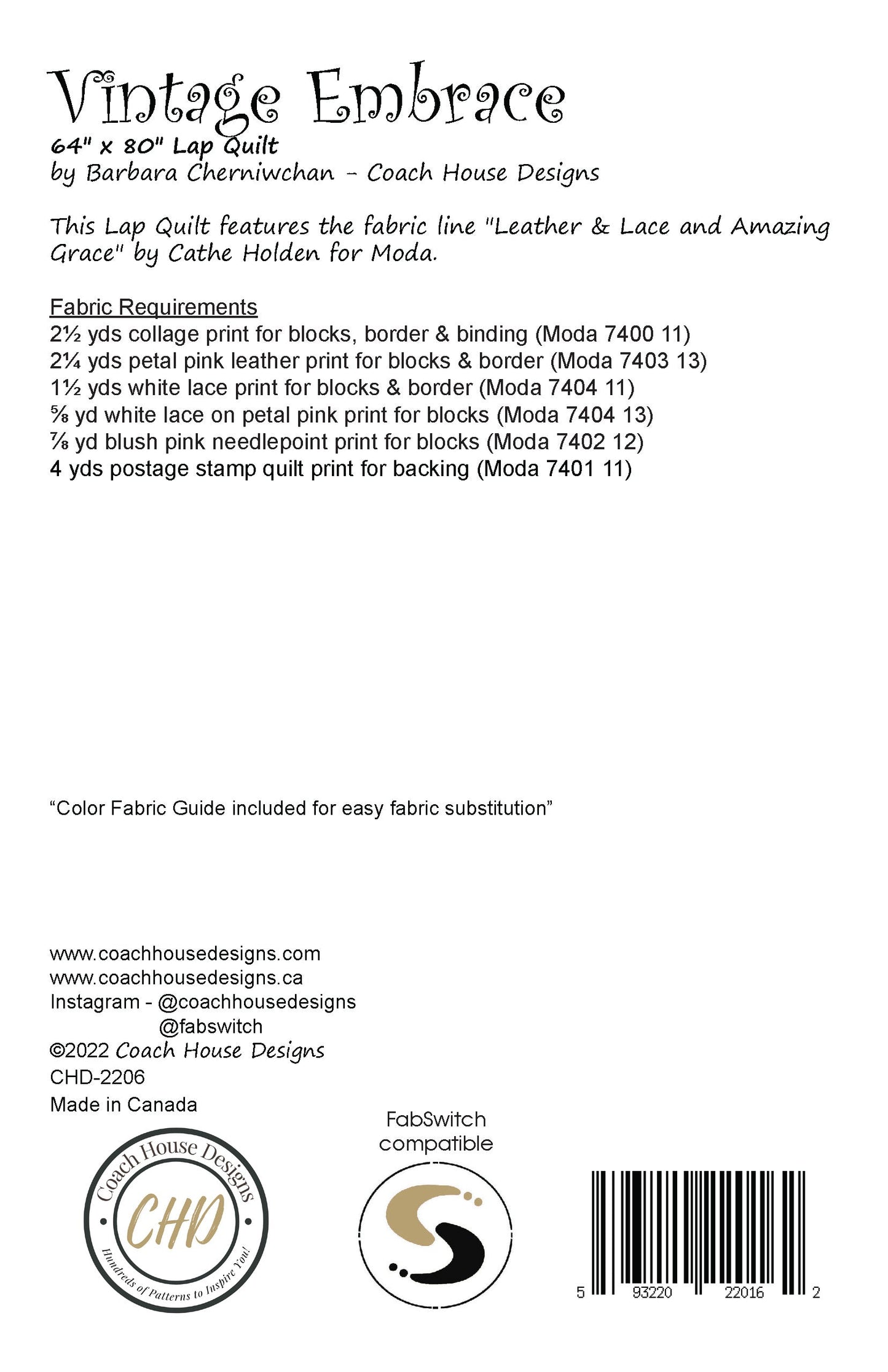 Vintage Embrace Downloadable PDF Quilt Pattern