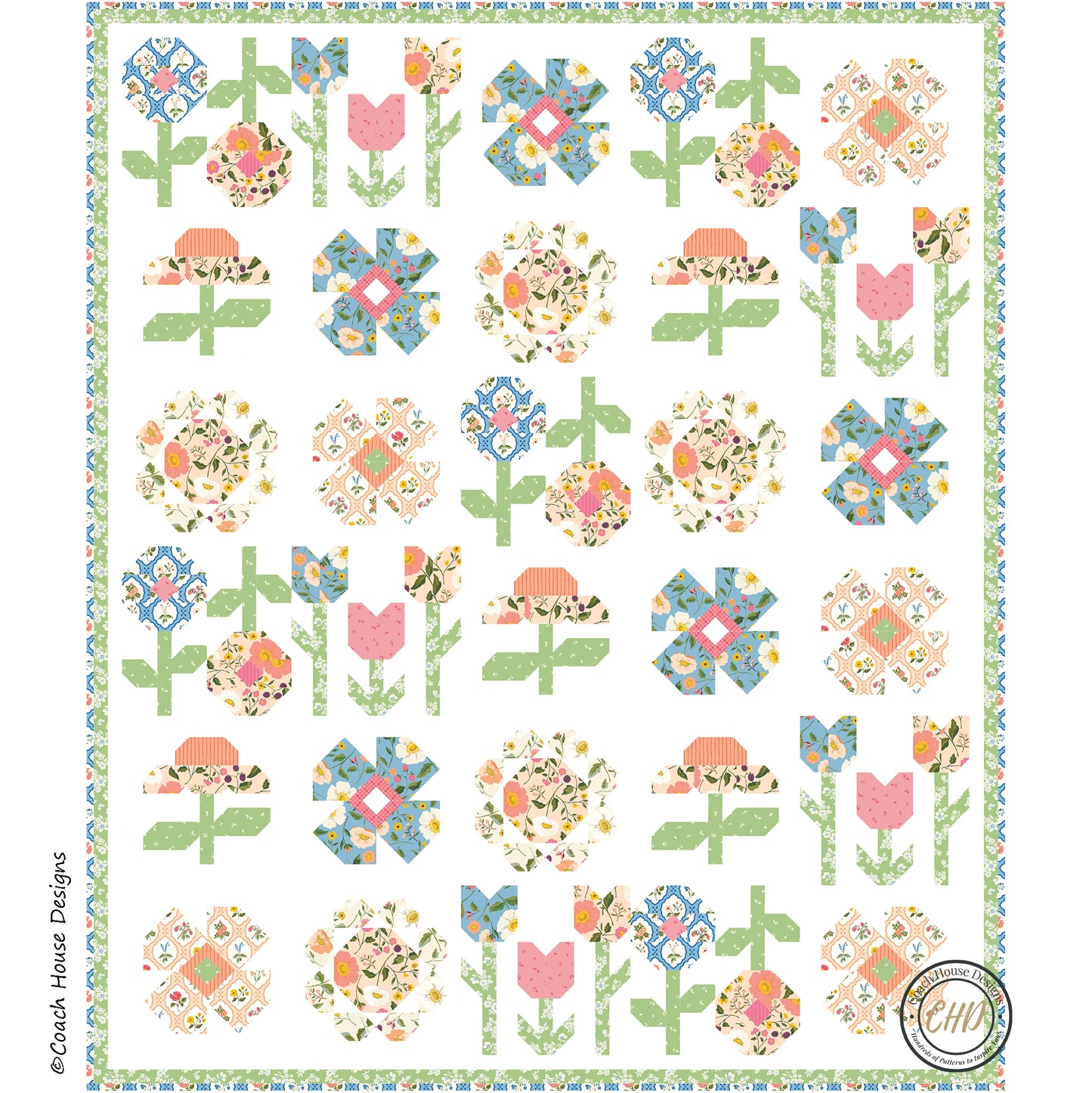 Virginia Garden Downloadable PDF Quilt Pattern