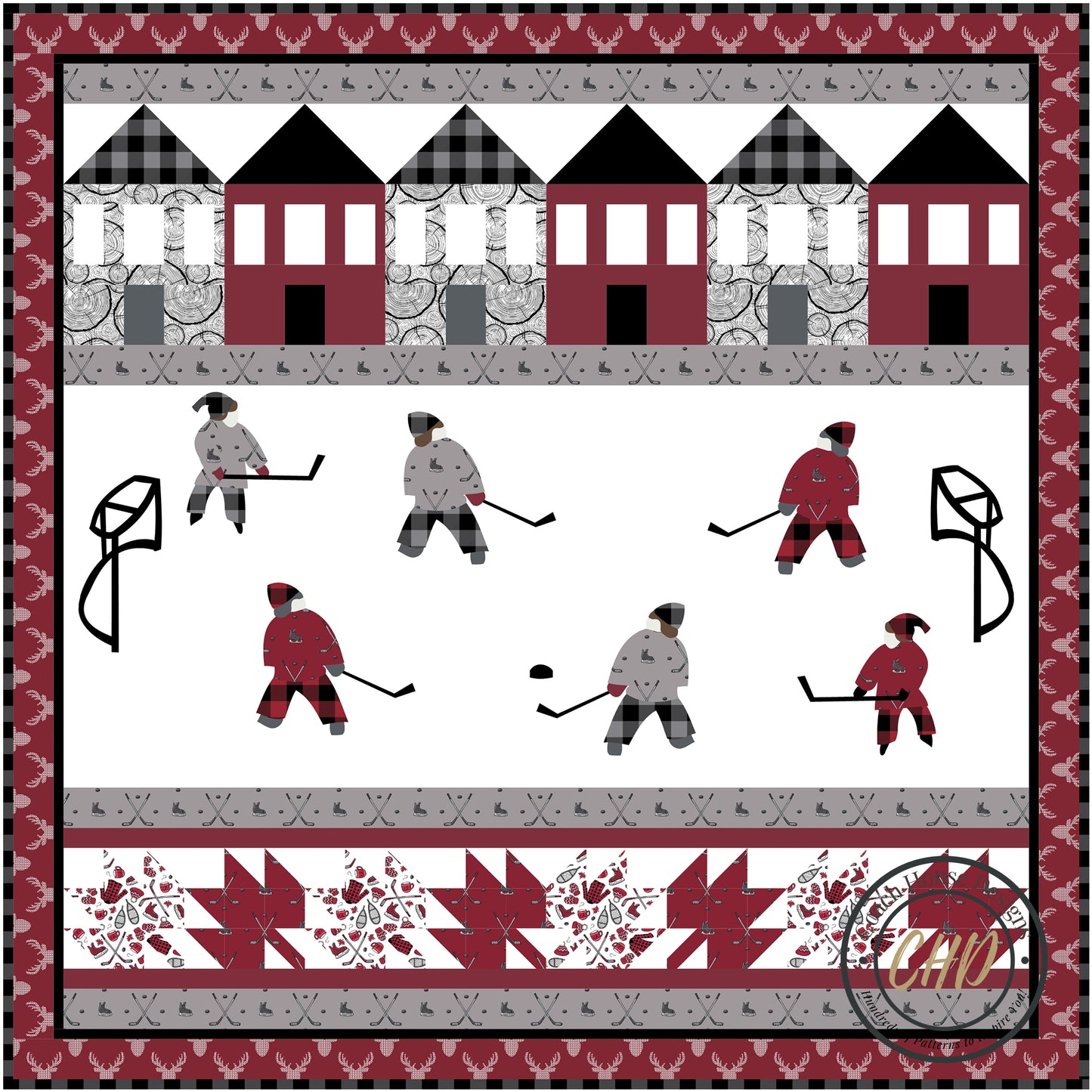 We Invented Hockey Quilt Pattern