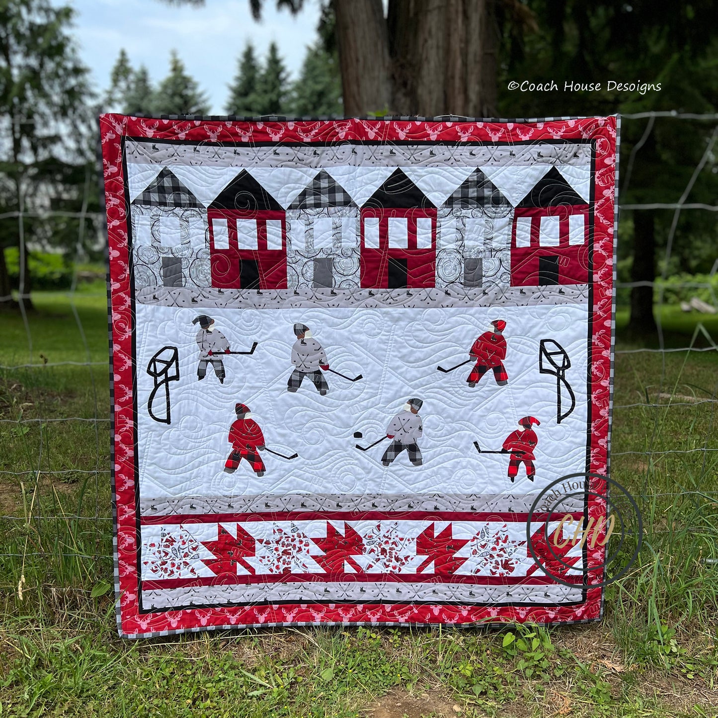 We Invented Hockey Quilt Pattern