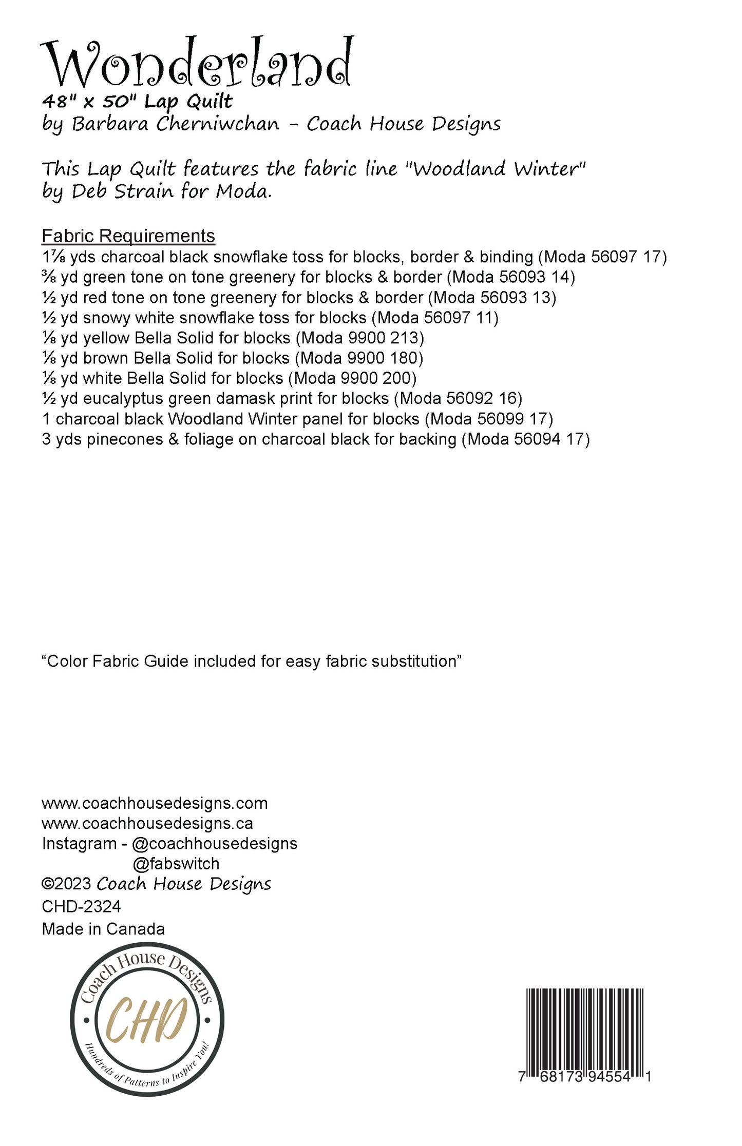 Wonderland Quilt Pattern