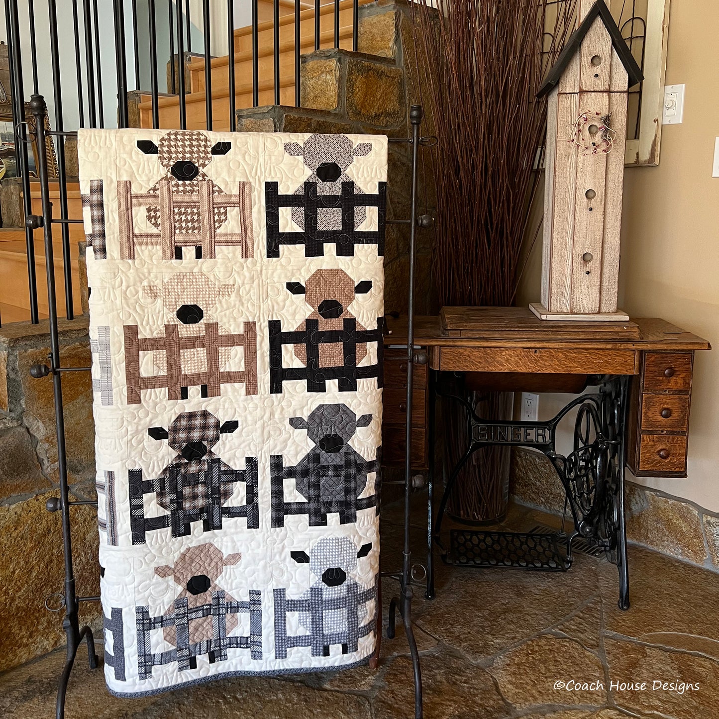 Woolie Lambs Downloadable PDF Quilt Pattern