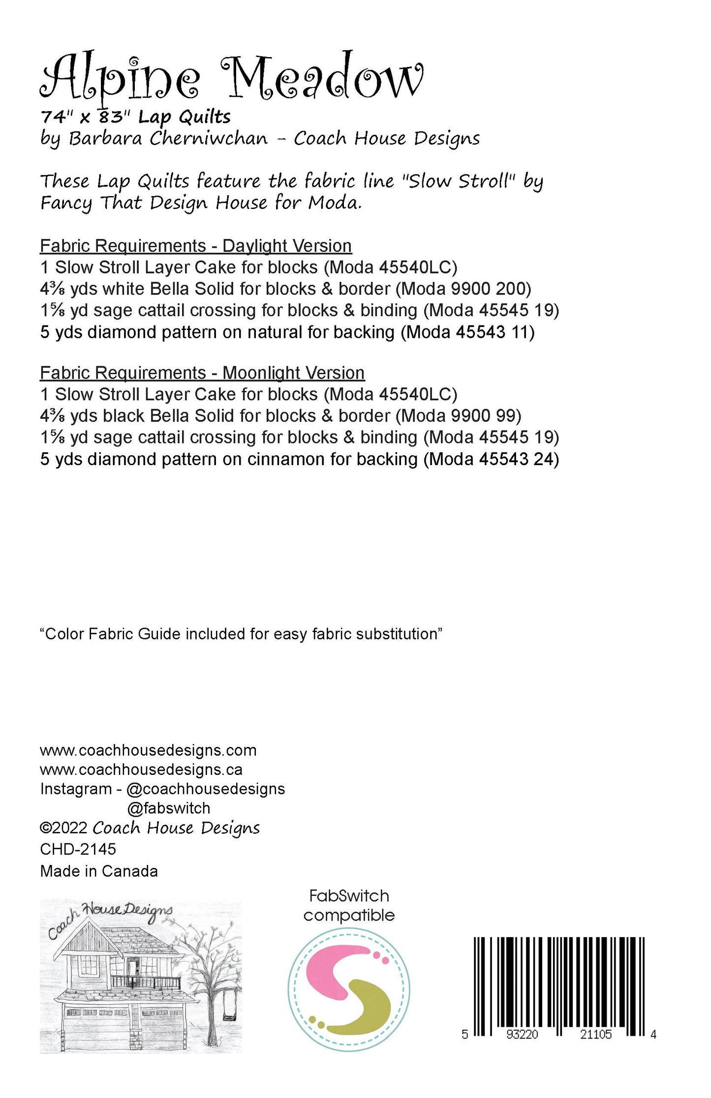 Alpine Meadow Downloadable PDF Quilt Pattern