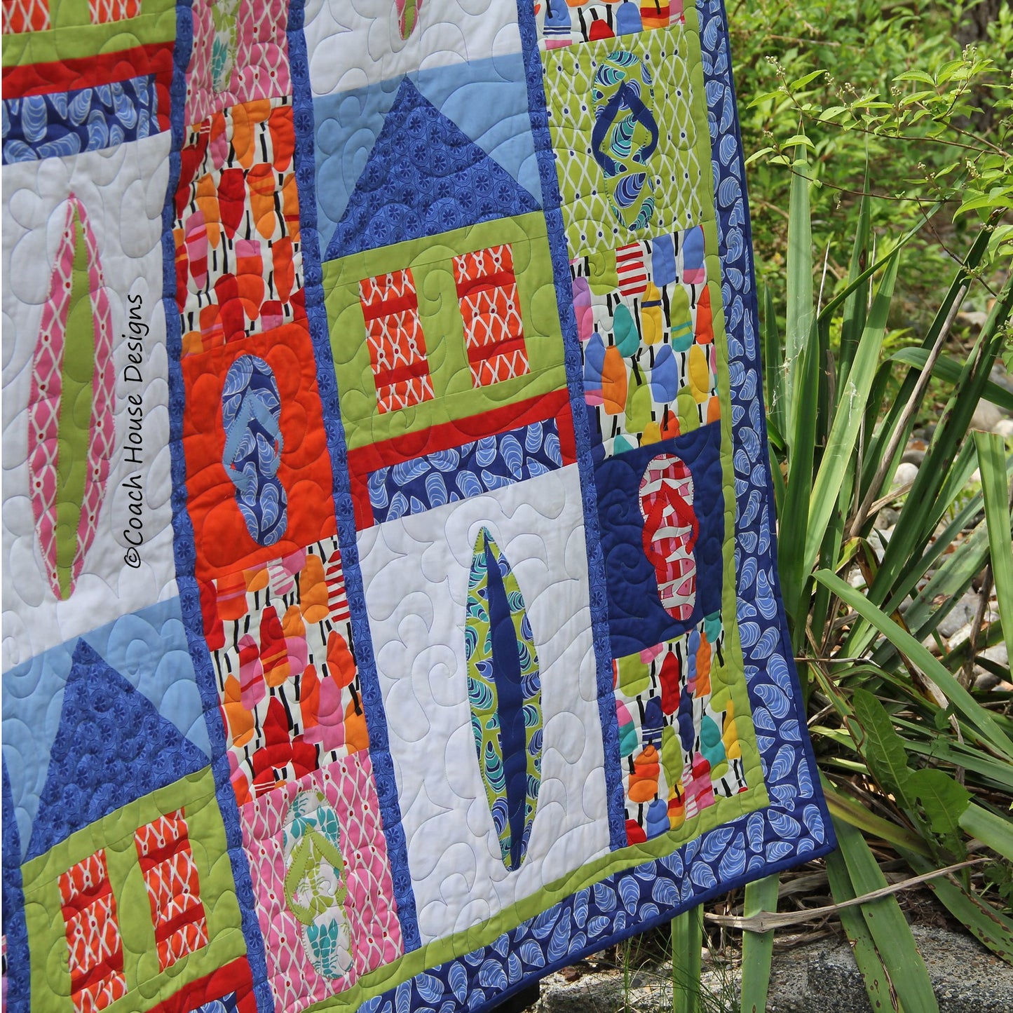 At the Beach Downloadable PDF Quilt Pattern