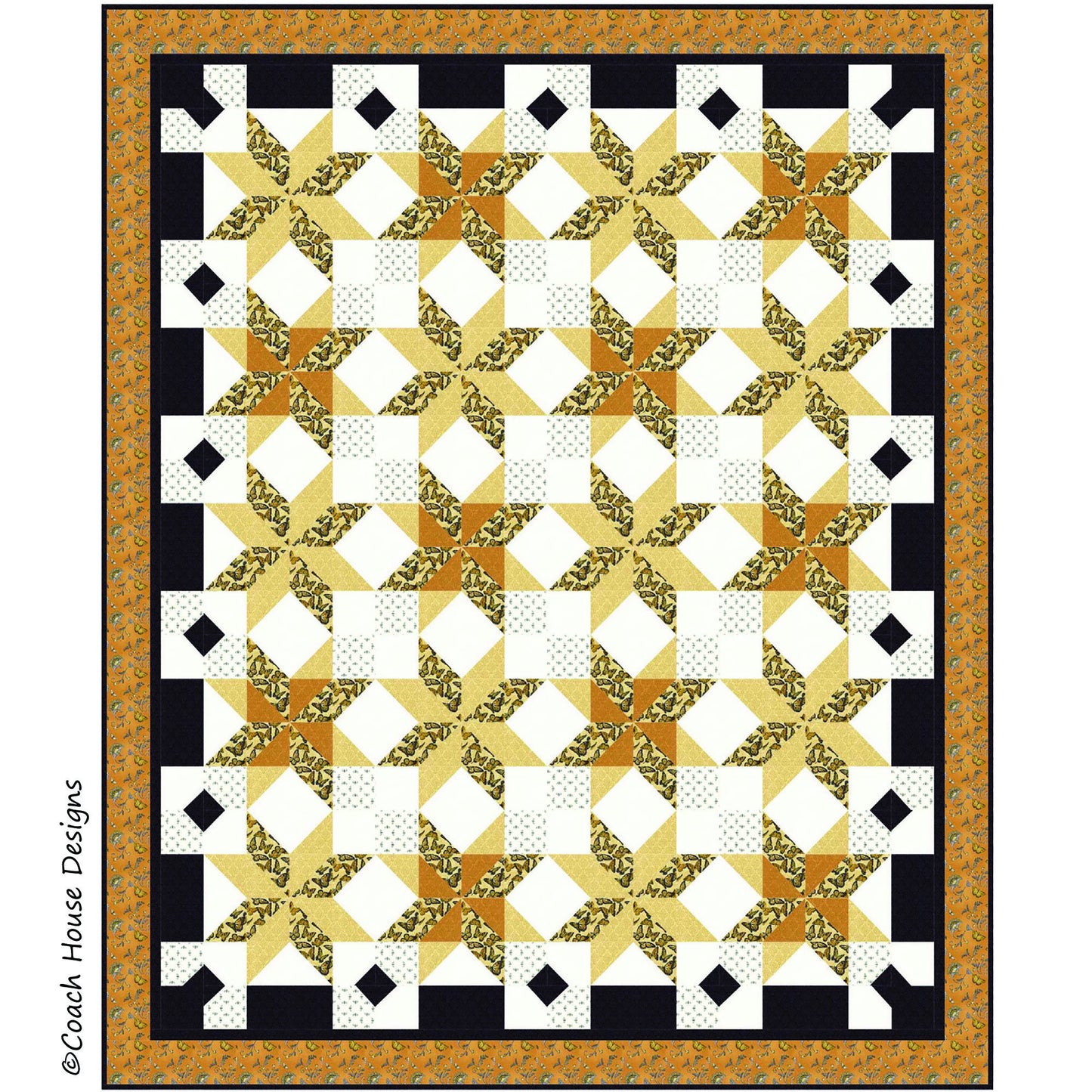 Autumn Stars Downloadable PDF Quilt Pattern
