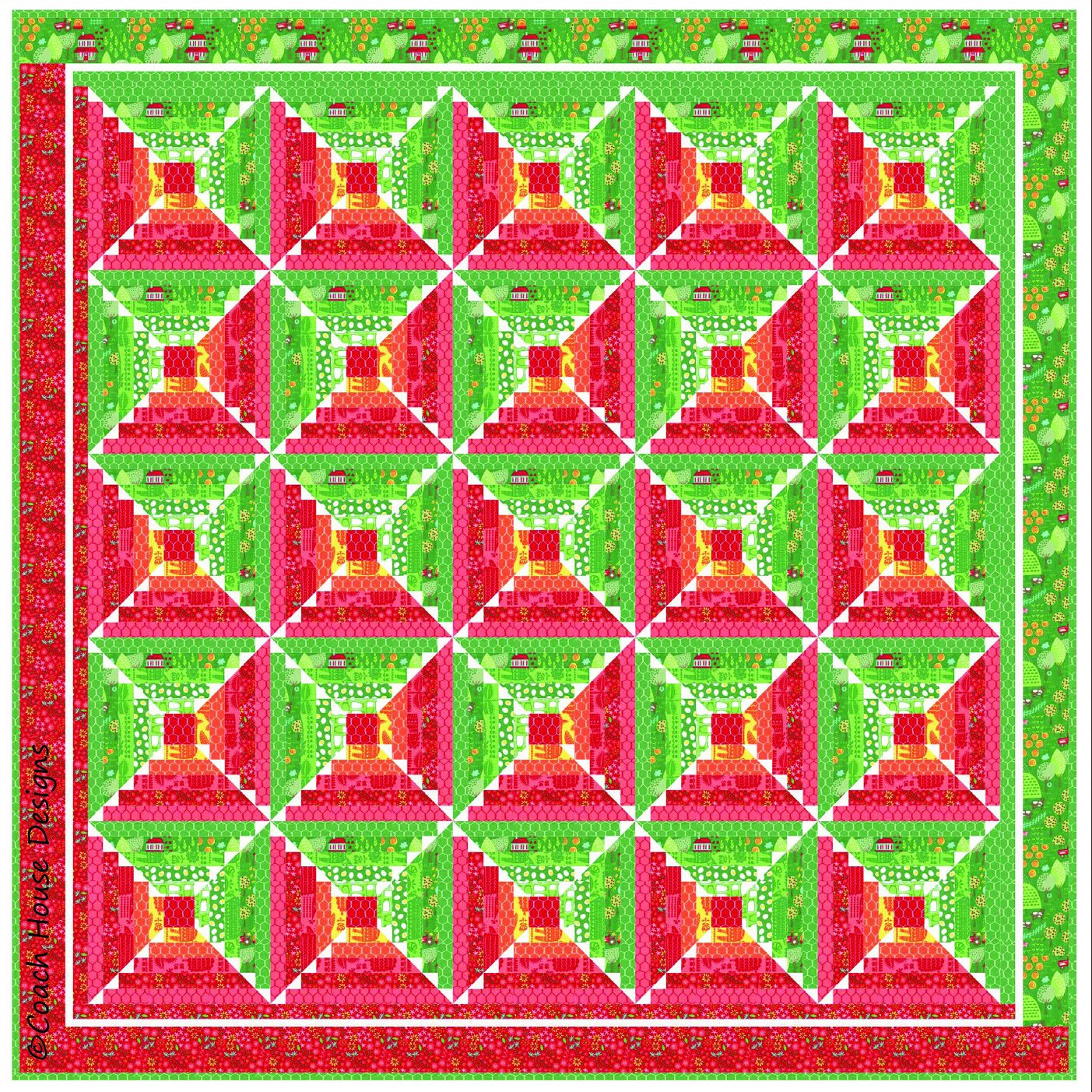 Barn Raising Quilt Pattern