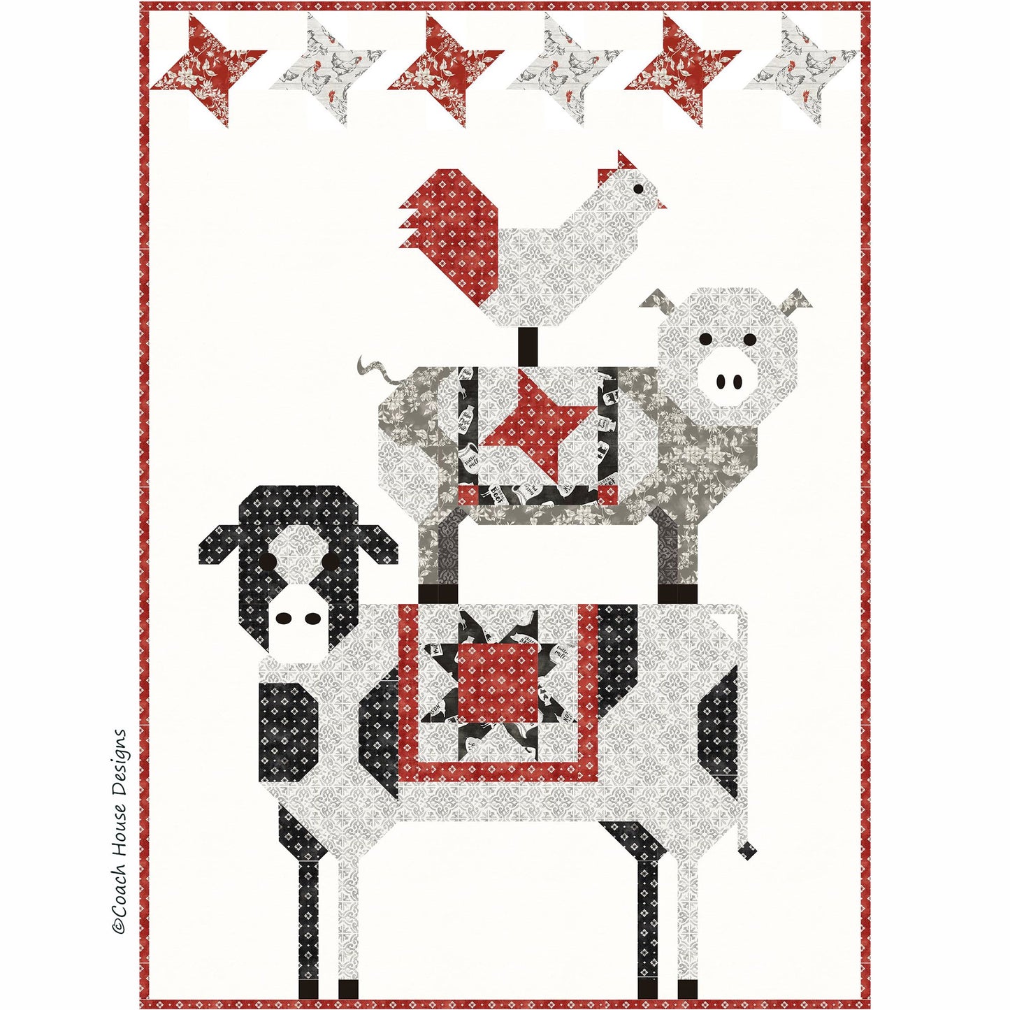 Barn Yoga Downloadable PDF Quilt Pattern