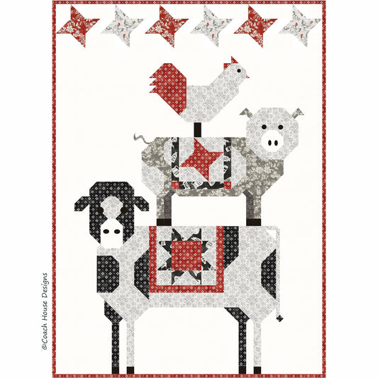 Barn Yoga Downloadable PDF Quilt Pattern