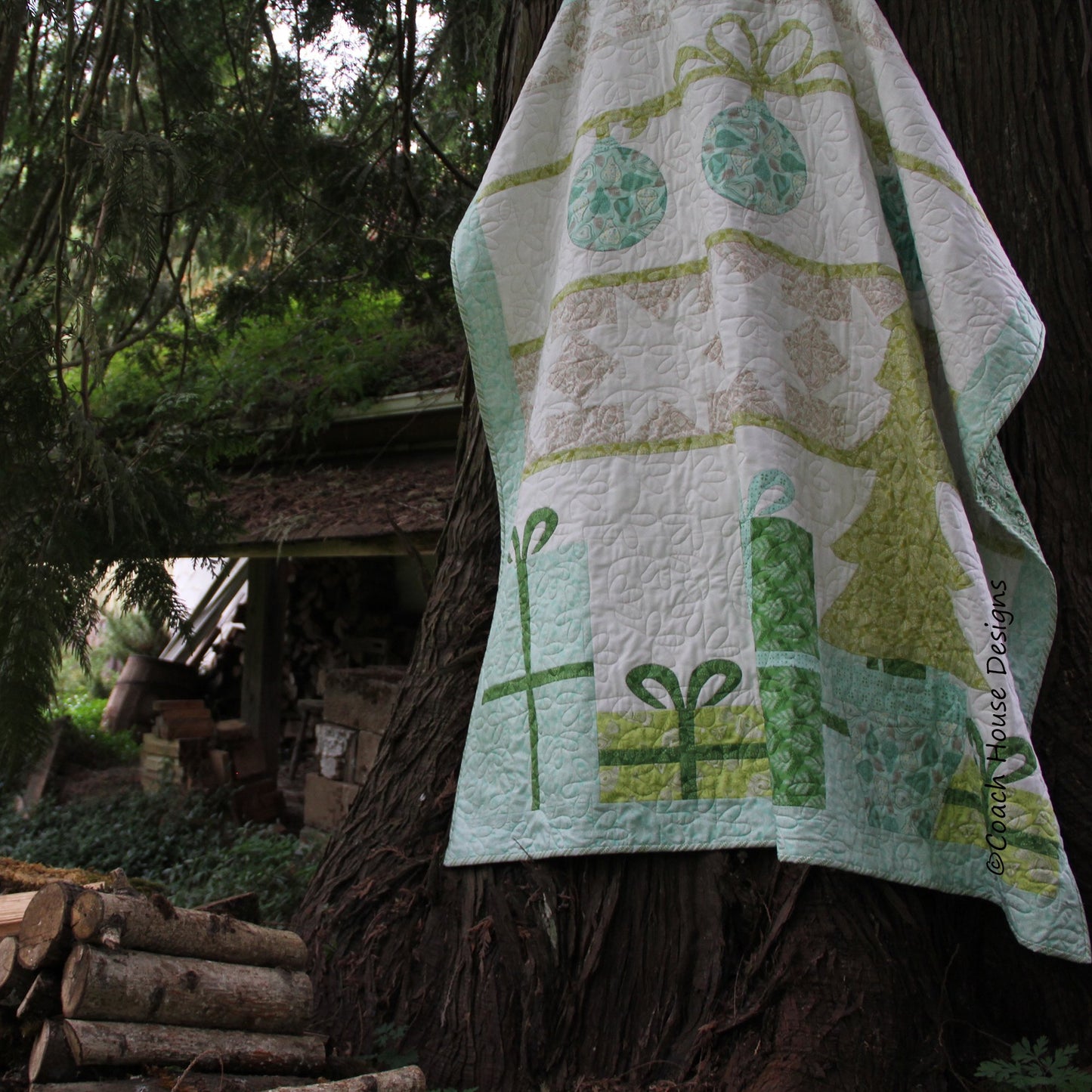 Blue Christmas Downloadable PDF Quilt Pattern