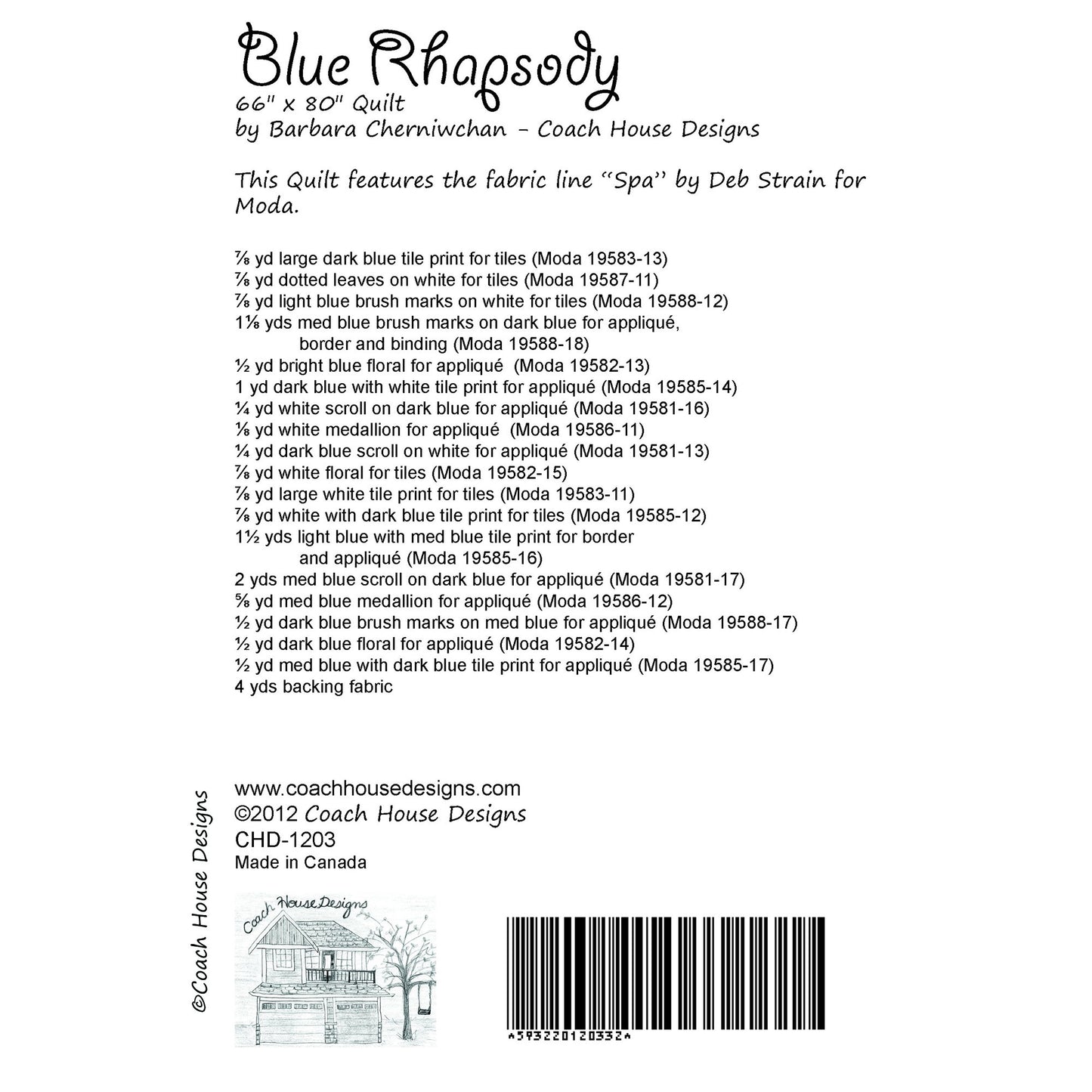 Blue Rhapsody Quilt Pattern