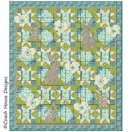 Bunnies in the Park Downloadable PDF Quilt Pattern